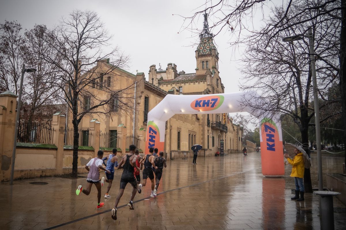 La lluvia, gran protagonista de la 40ª edición de la Mitja Marató de Granollers