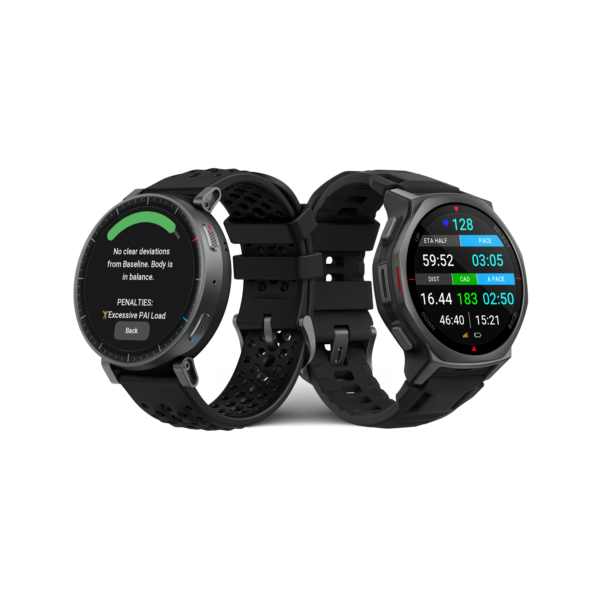 Active Max and T Rex 3 Pro 44 mm.