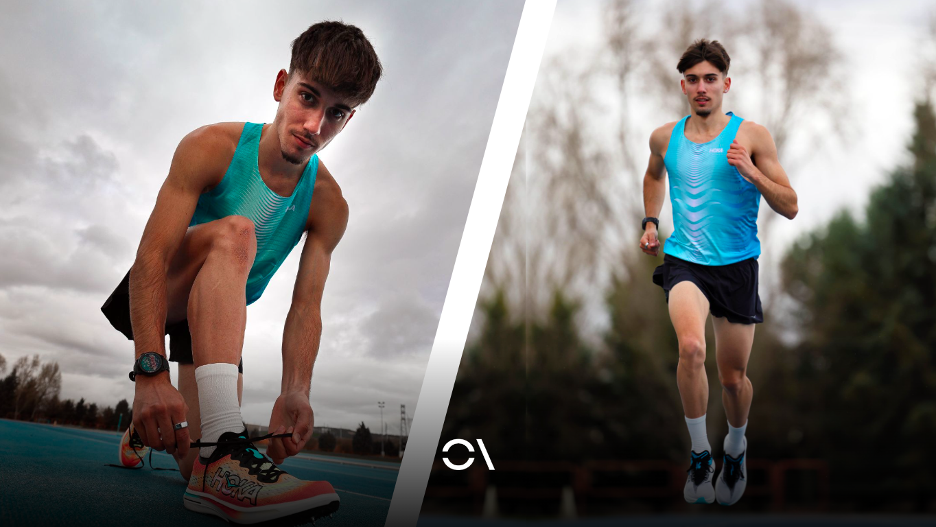 Rubén Leonardo, el obstaculista español del futuro, ficha por Hoka. PERSONAL BEST.