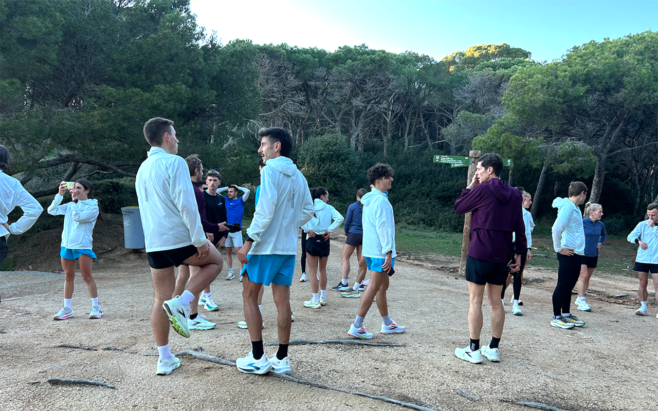 Los atletas en el Training Camp de Brooks