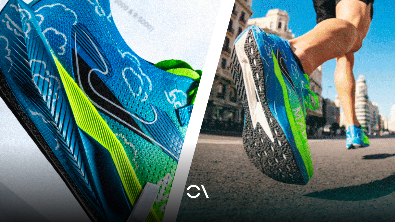 Las do zapatillas Joma edición limitada del Movistar Madrid Medio Maratón.