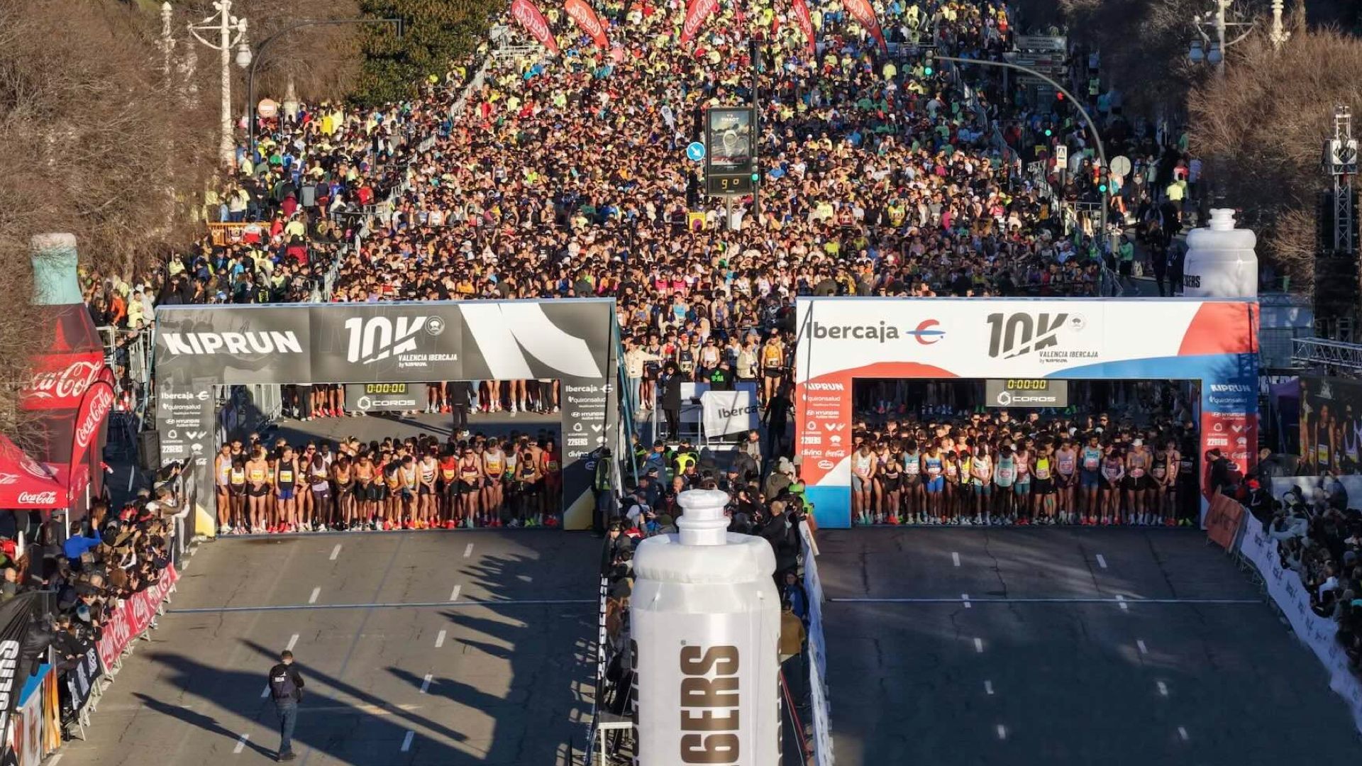 Salida del 10K Valencia Ibercaja by Kiprun 2026: la próxima edición se celebrará el 10 de enero de 2027.