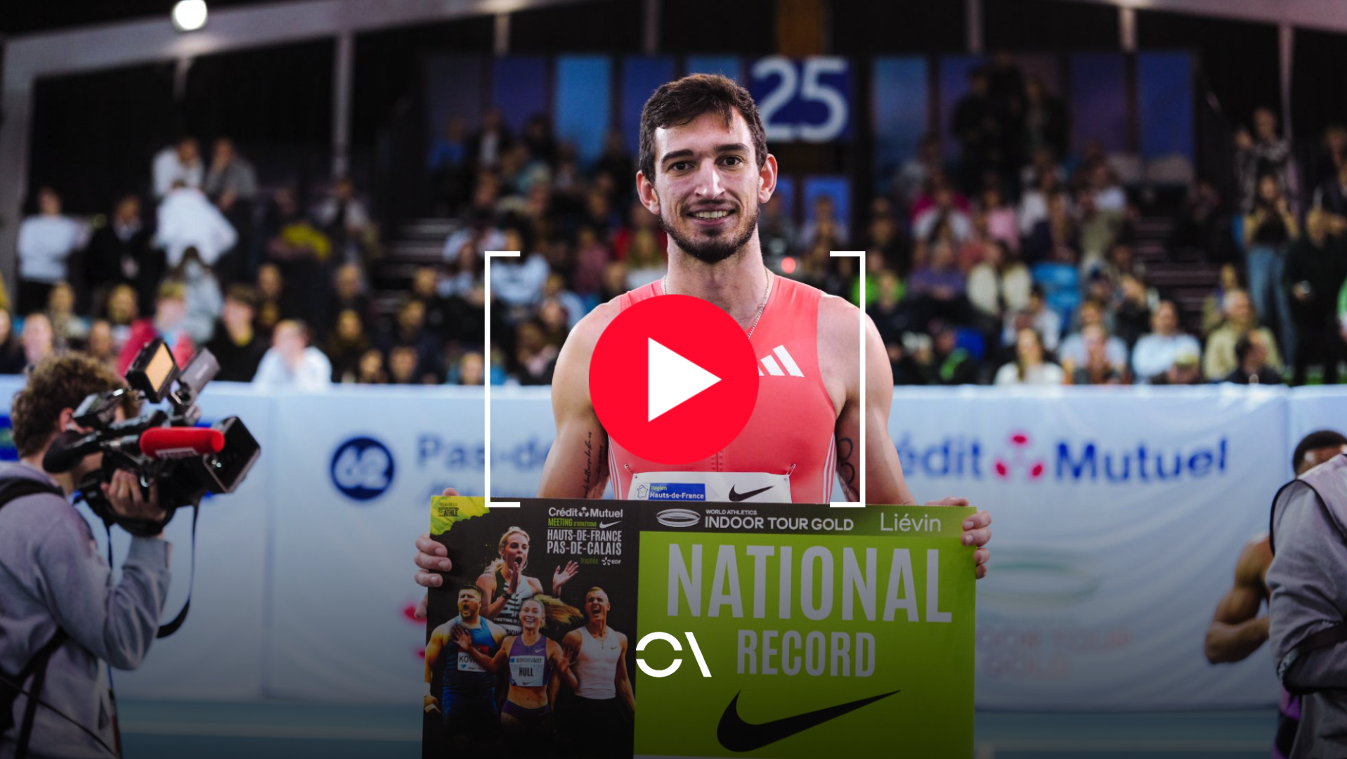 Quique Llopis ha igualado hoy su propio récord de España de 60 metros vallas con 7.45. SPORTMEDIA.