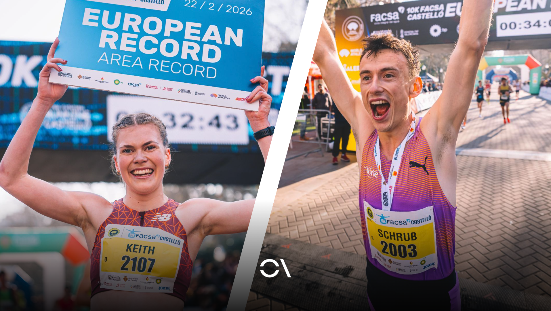 Megan Keith y Yann Schrub han sido los grandes protagonistas de la mañana en Castellón. FOTORUNNERS.