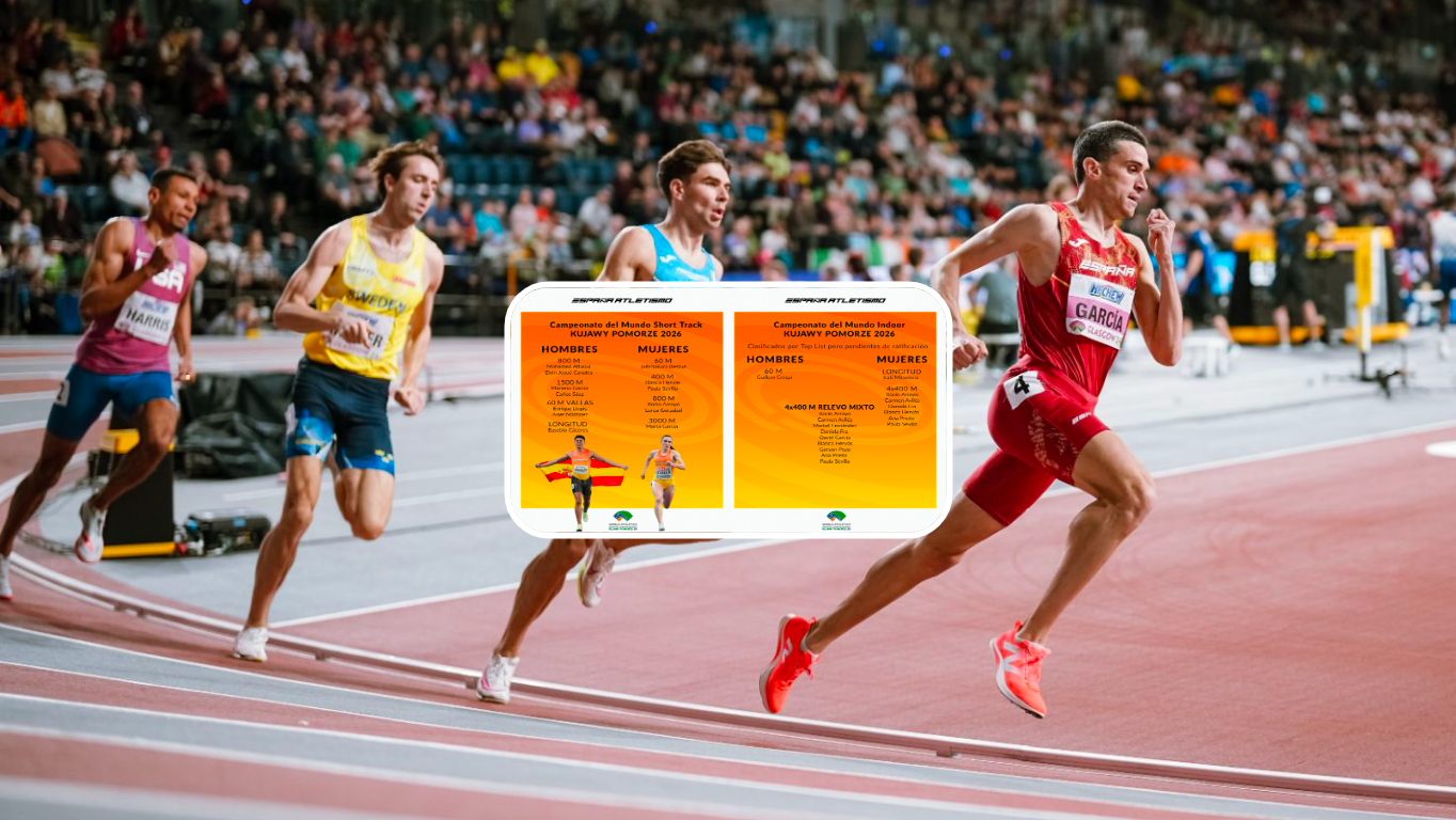 Este es el equipo español para el Campeonato del Mundo de Pista Cubierta 2026. SPORTMEDIA.