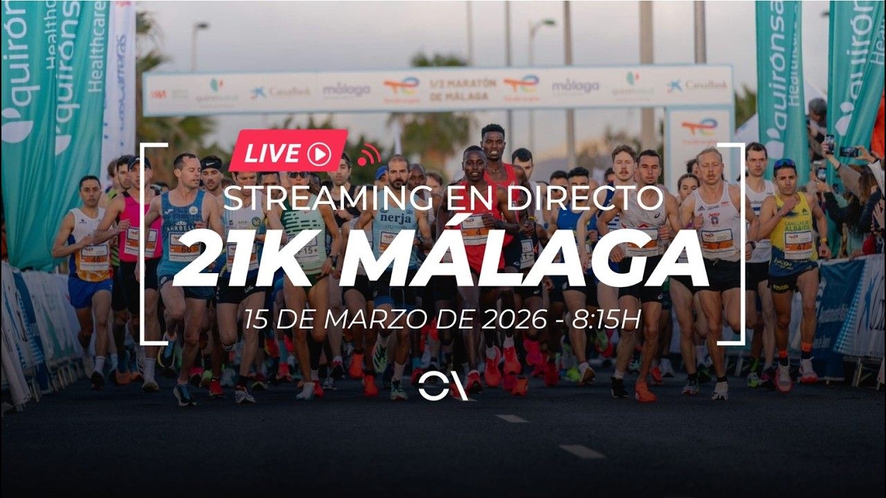 Streaming en directo del Medio Maratón de Málaga 2026.