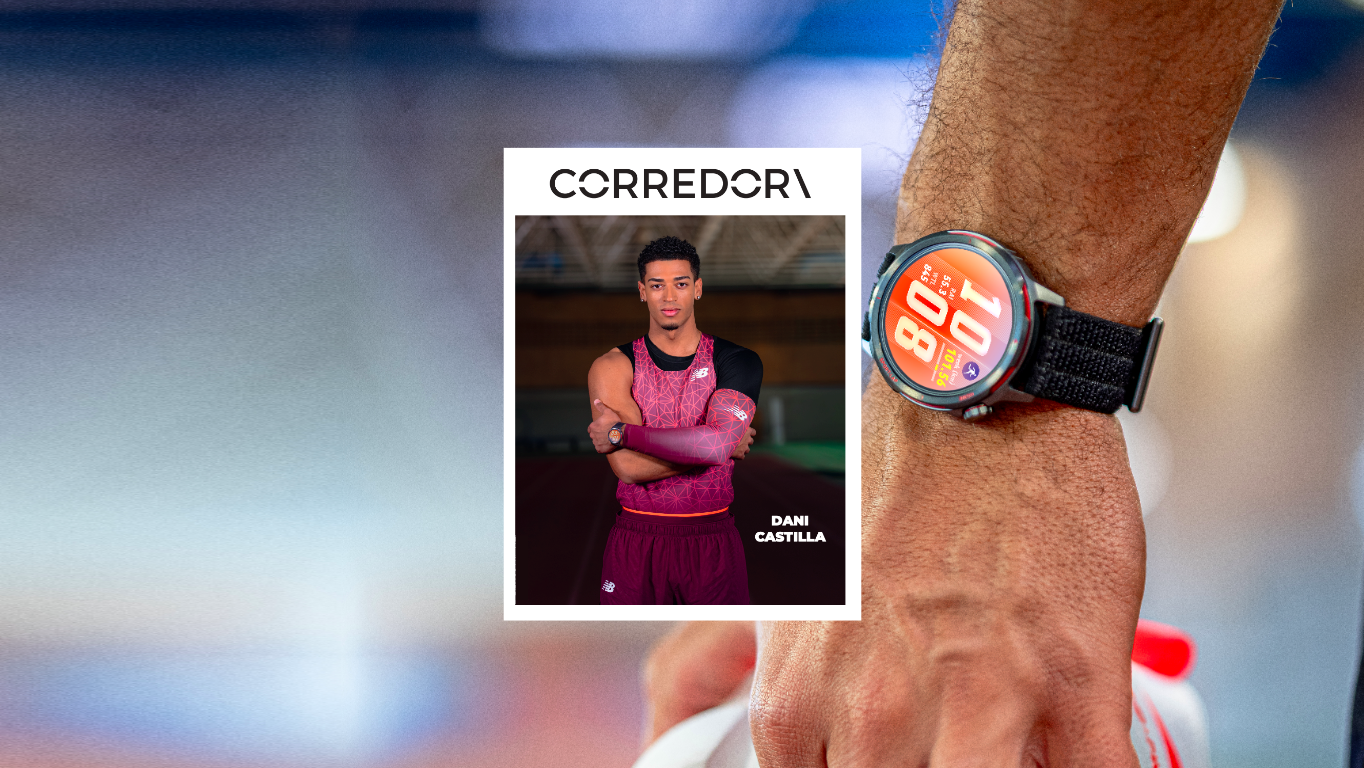 Dani Castilla y su HUAWEI WATCH GT Runner 2, portada de la revista Corredor