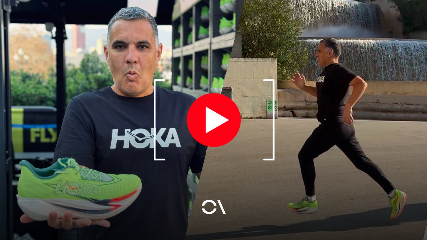 Esta es la reacción de Alberto Hernandez al correr por primera vez con zapatillas con placa de carbono.