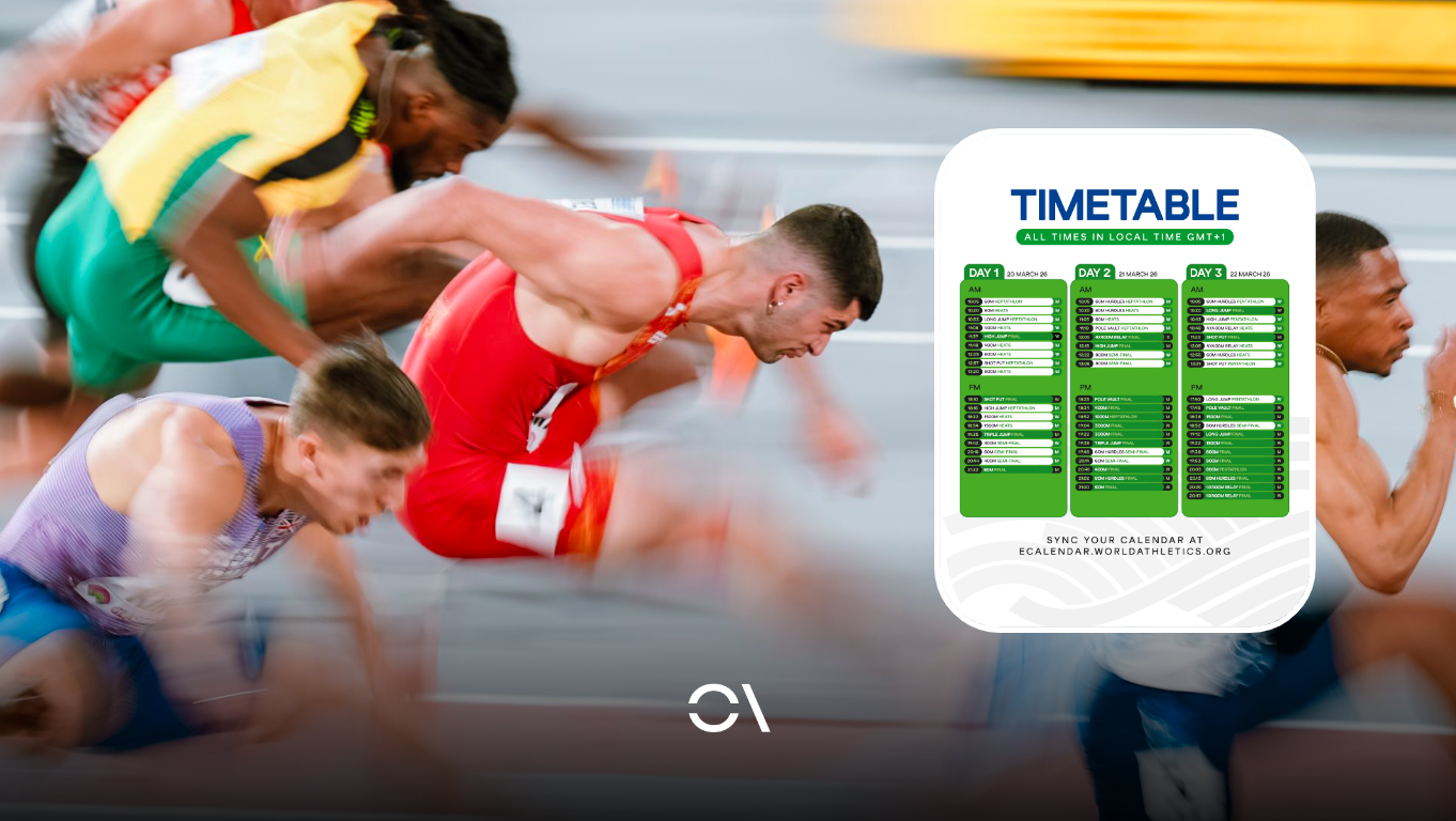 Así puedes seguir el Mundial de atletismo de pista cubierta: horario completo y televisión en España