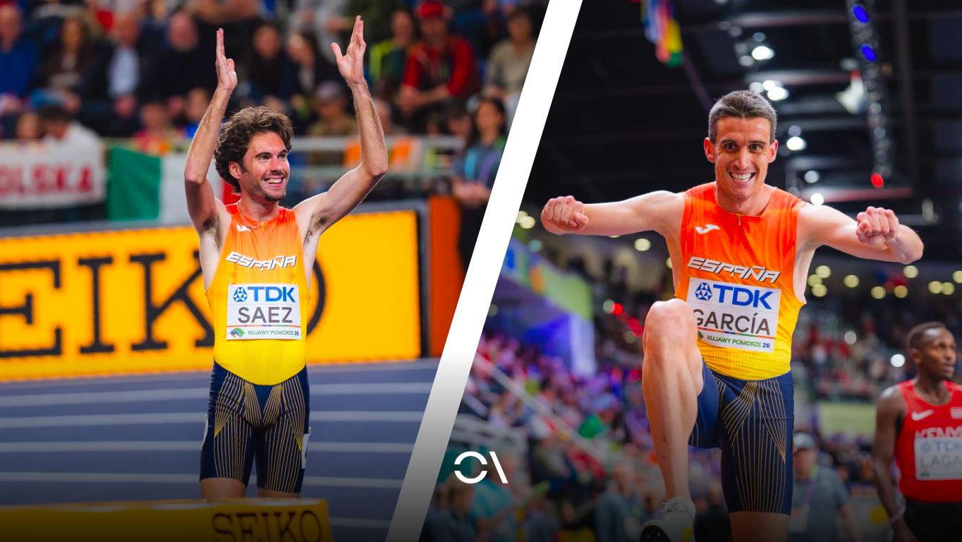 Mariano García y Carlos Saéz estarán entre los 9 finalistas de los 1500 metros del Campeonato del Mundo en pista cubierta de Toruń. FOTORUNNERS.