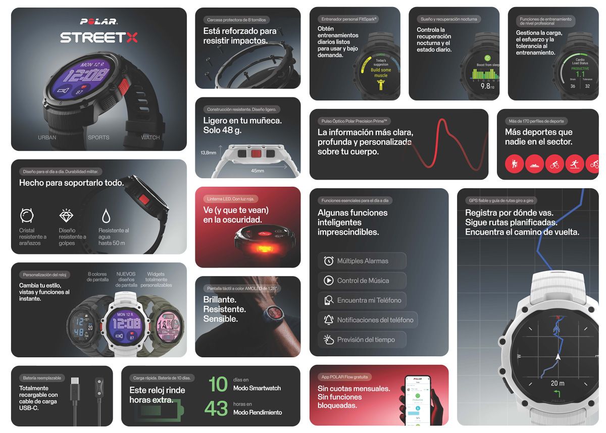 Todo esto es lo que sabe hacer el nuevo Polar Street X