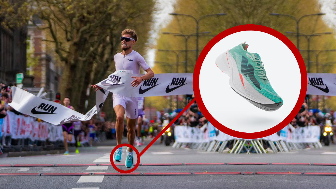 Jimmy Gressier batió el récord de Europa de 5K con las Kiprun KD900X LD+.