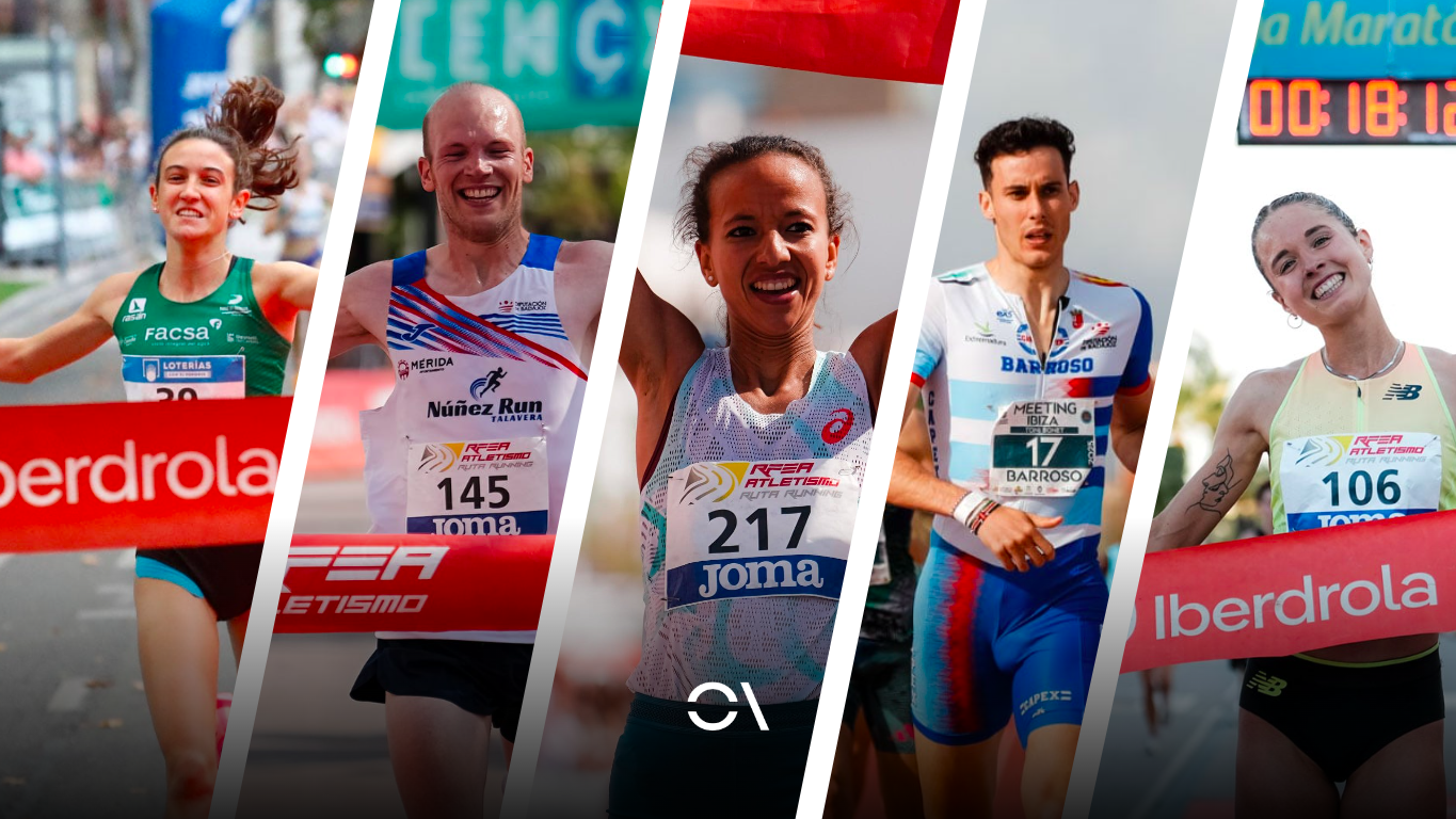 Algunos de los favoritos al Campeonato de España de Ruta de este fin de semana. RFEA.