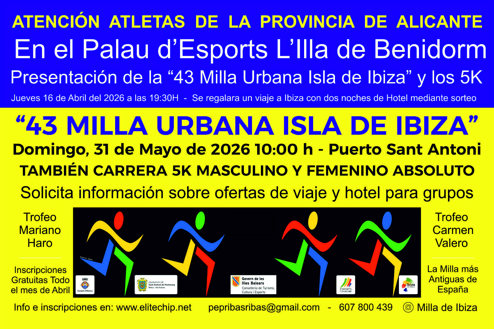 La Milla de Ibiza 2026 se presenta en Benidorm