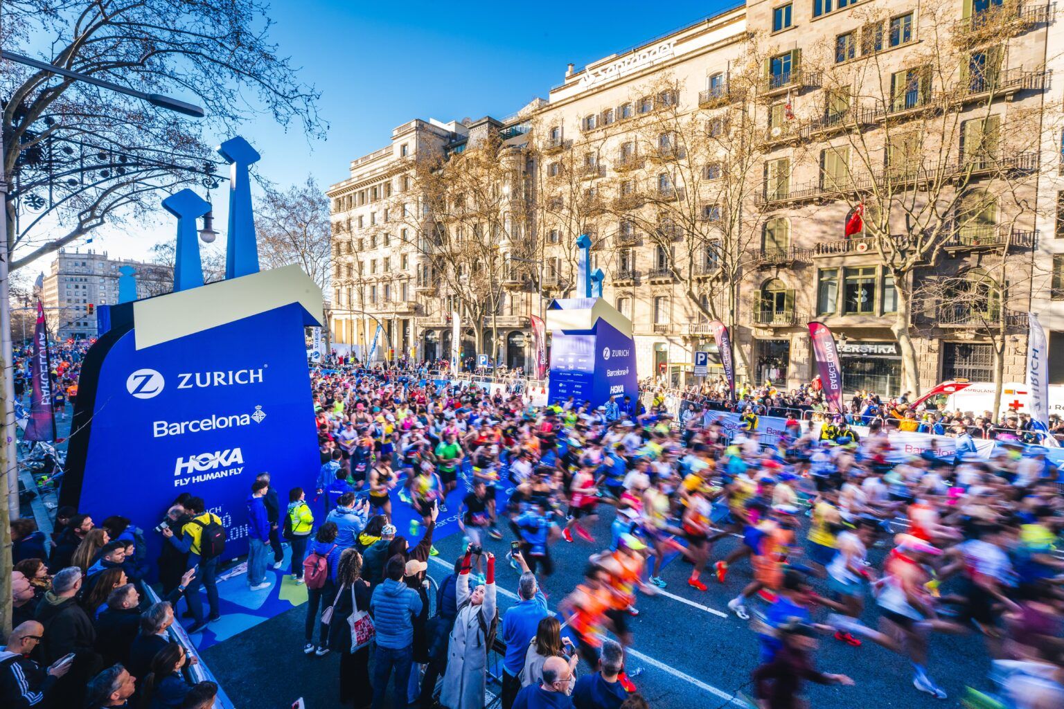Salida de la última edición del Maratón de Barcelona