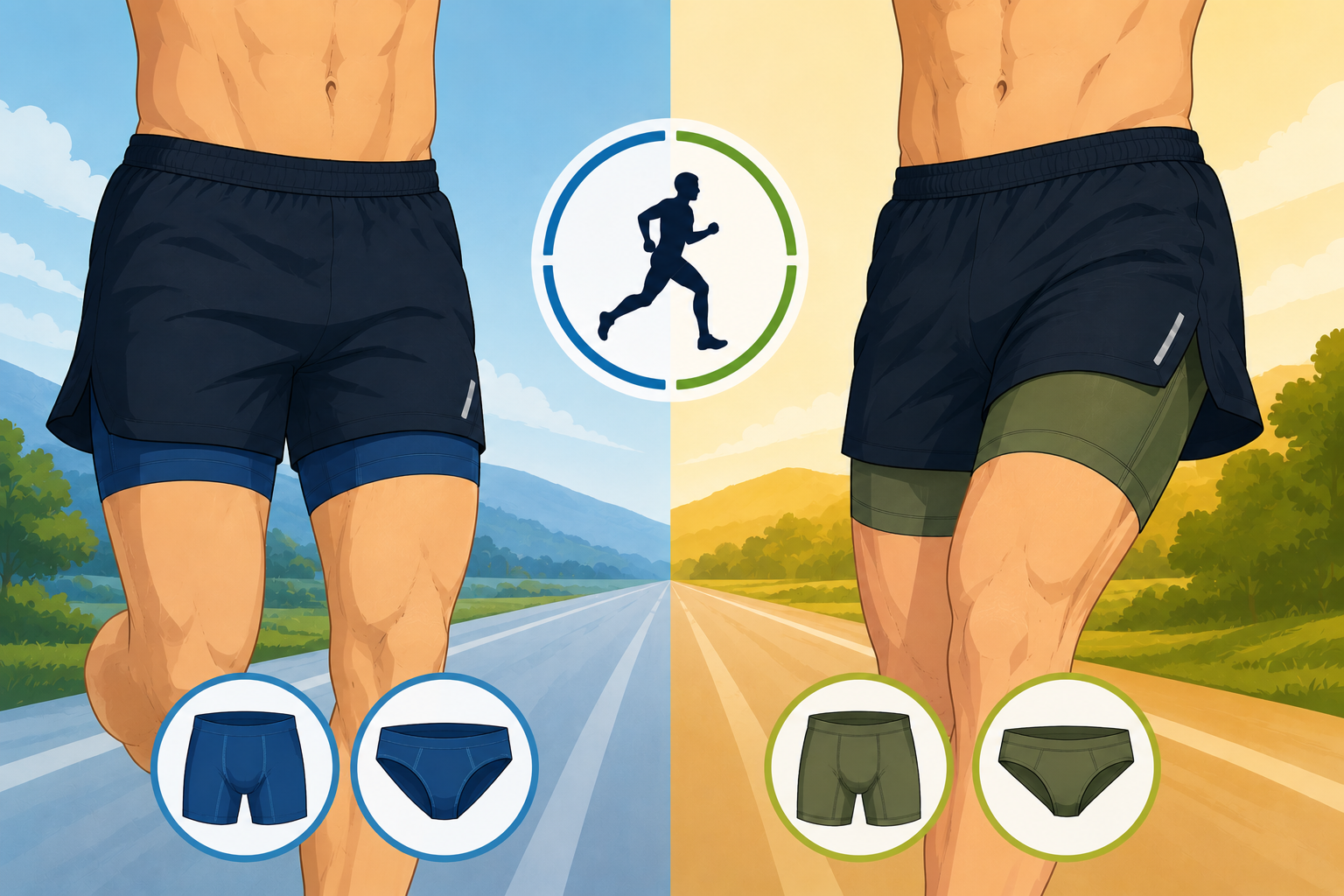 ¿Calzoncillo debajo del pantalón de correr, sí o no? Esa es la cuestión.