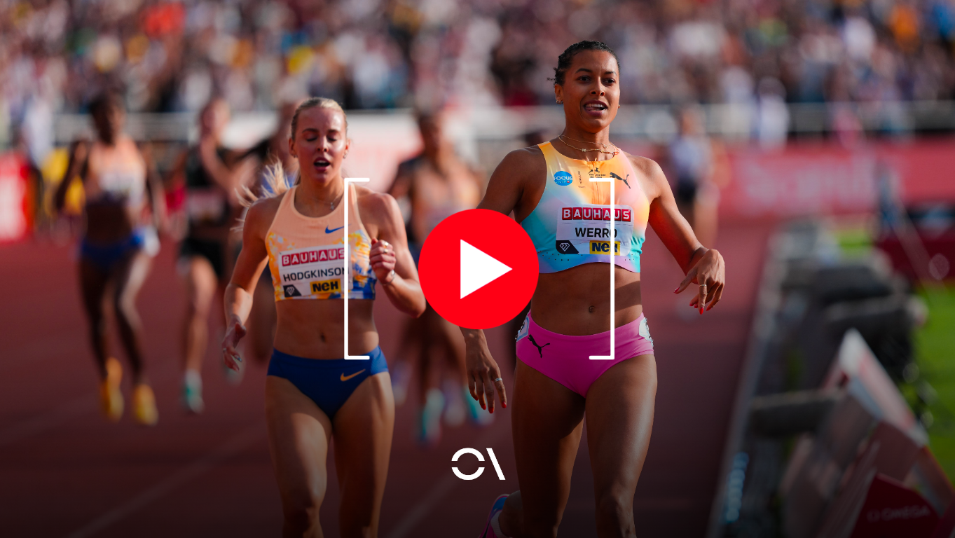 Disfruta de la carrera histórica que han protagonizado Audrey Werro y Keely Hodgkinson en Estocolmo. SPORTMEDIA.