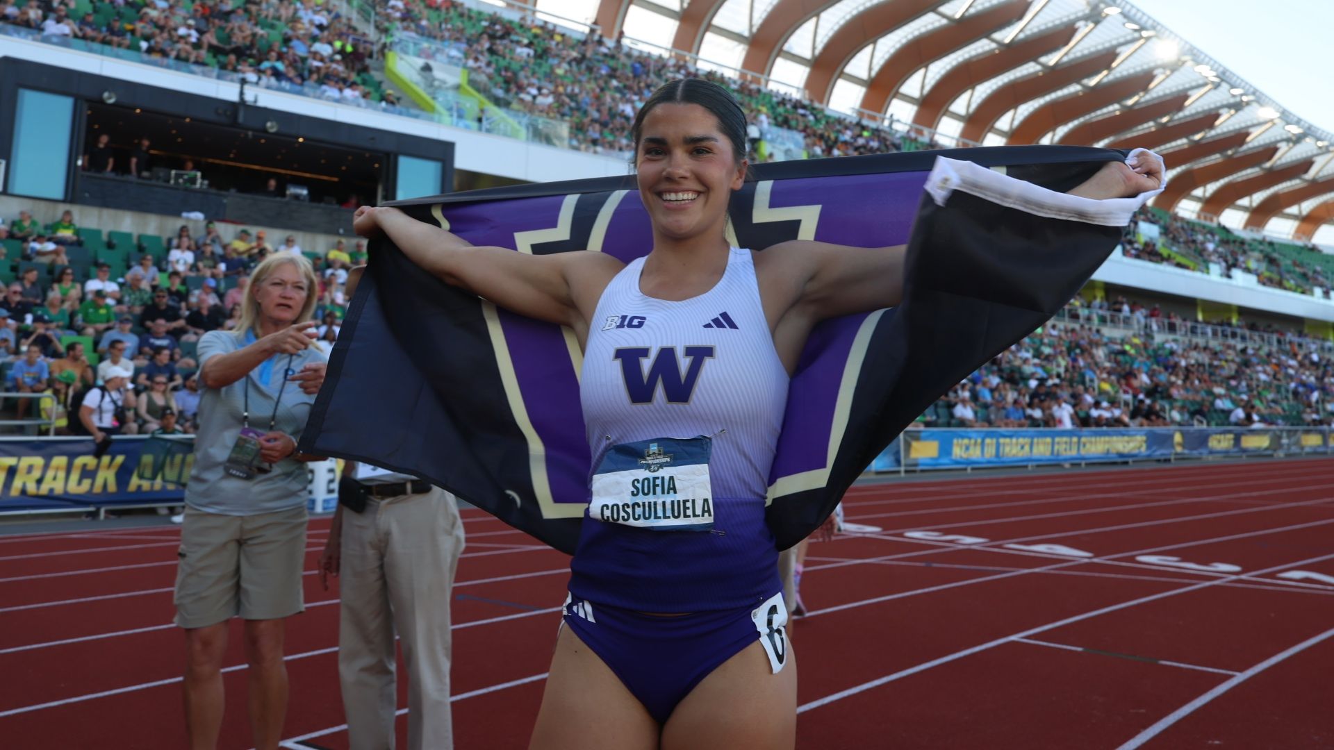 Sofía Cosculluela hace historia en la NCAA y apunta al récord de España de heptatlón. UWTRACK.
