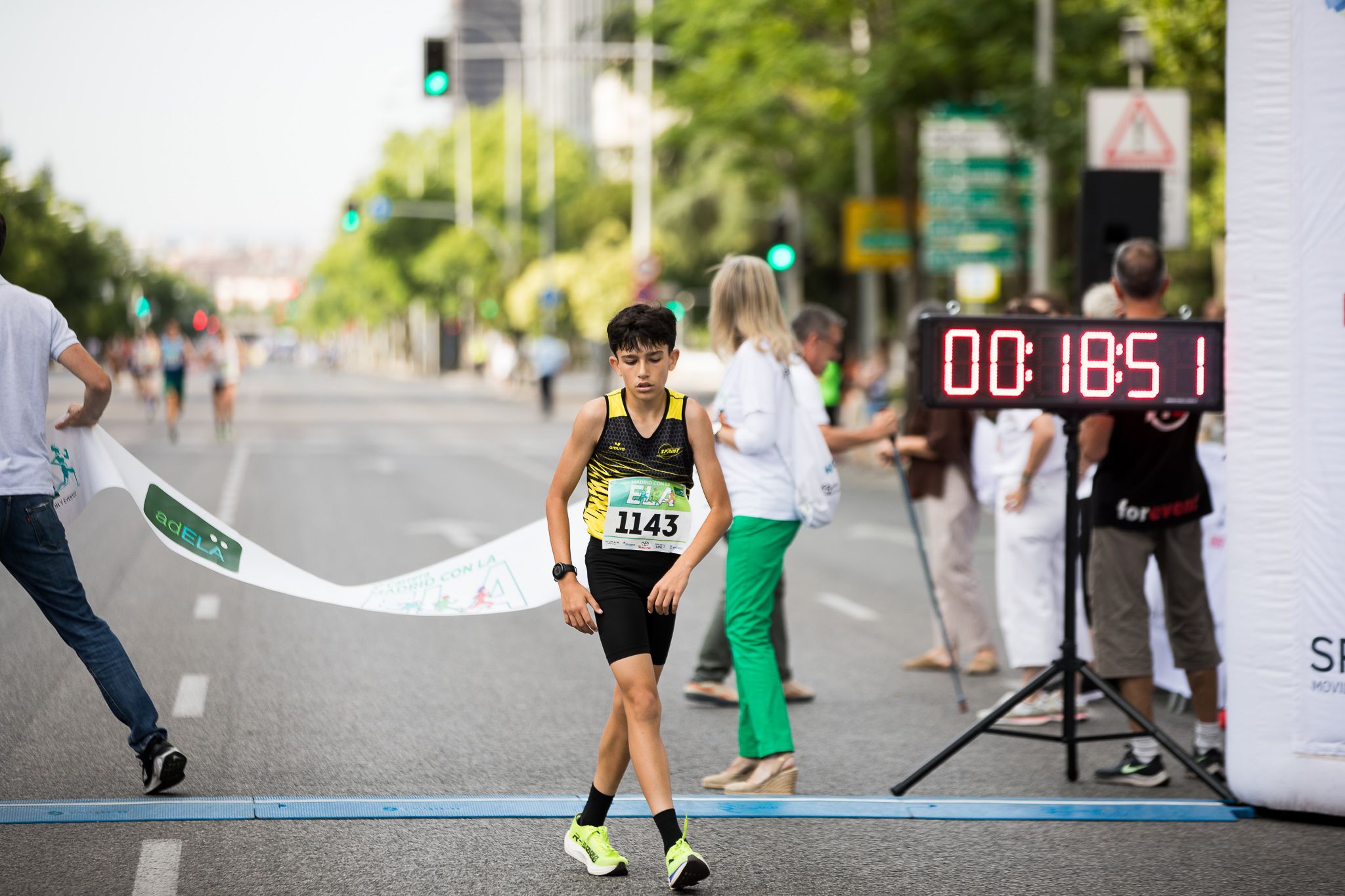 Fotos de la llegada a meta de la III Carrera Madrid con la ELA. LateMiLente 19