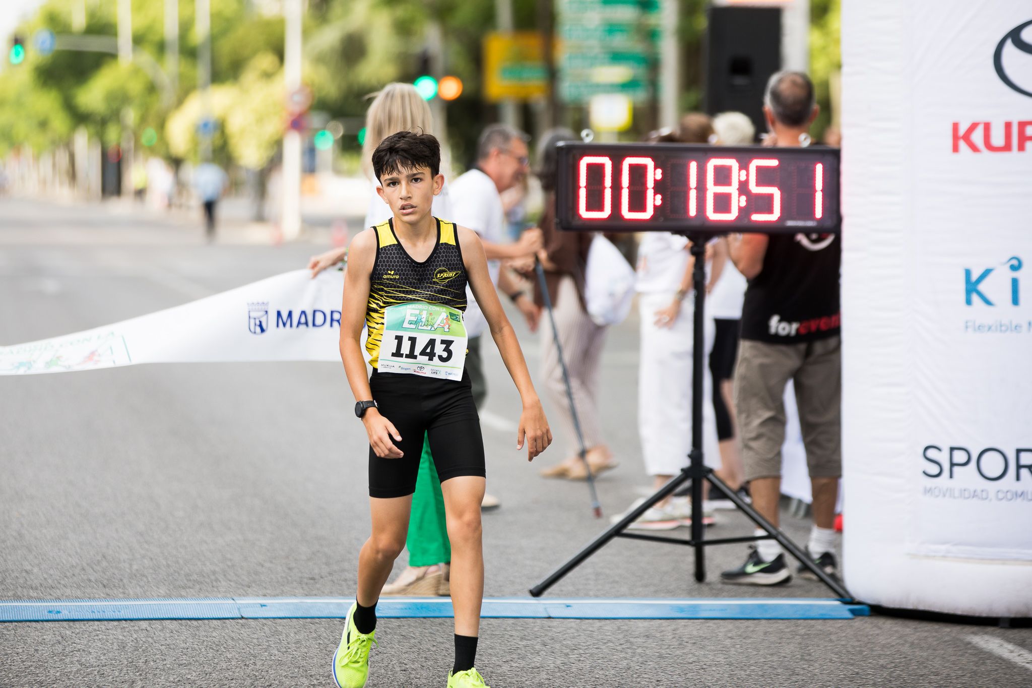 Fotos de la llegada a meta de la III Carrera Madrid con la ELA. LateMiLente 20