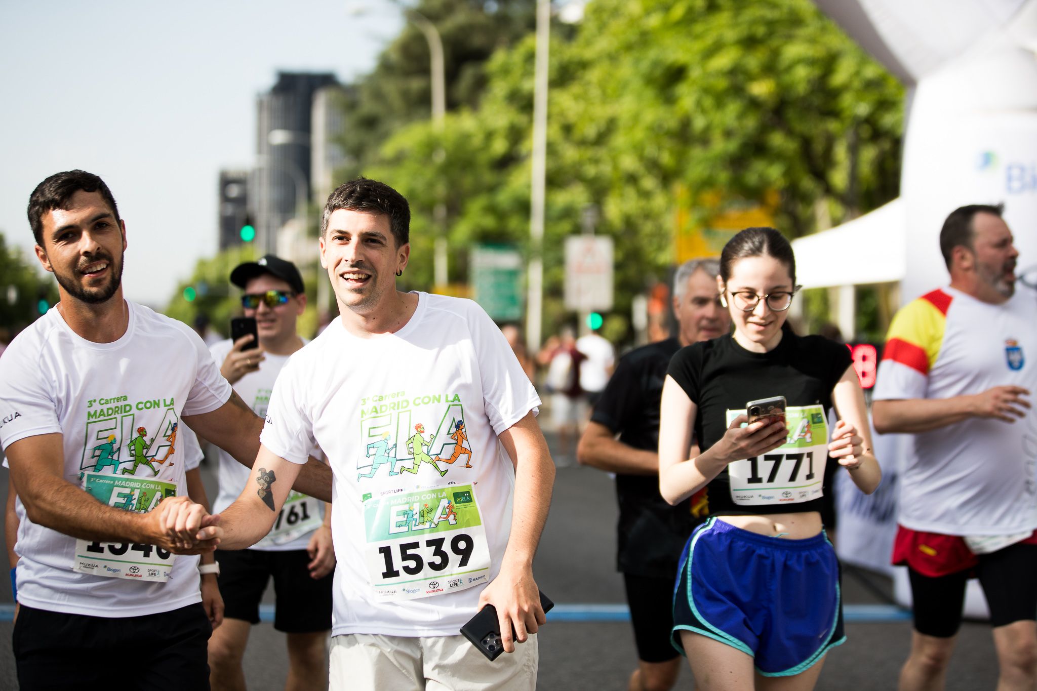Fotos de la llegada a meta de la III Carrera Madrid con la ELA. LateMiLente 186