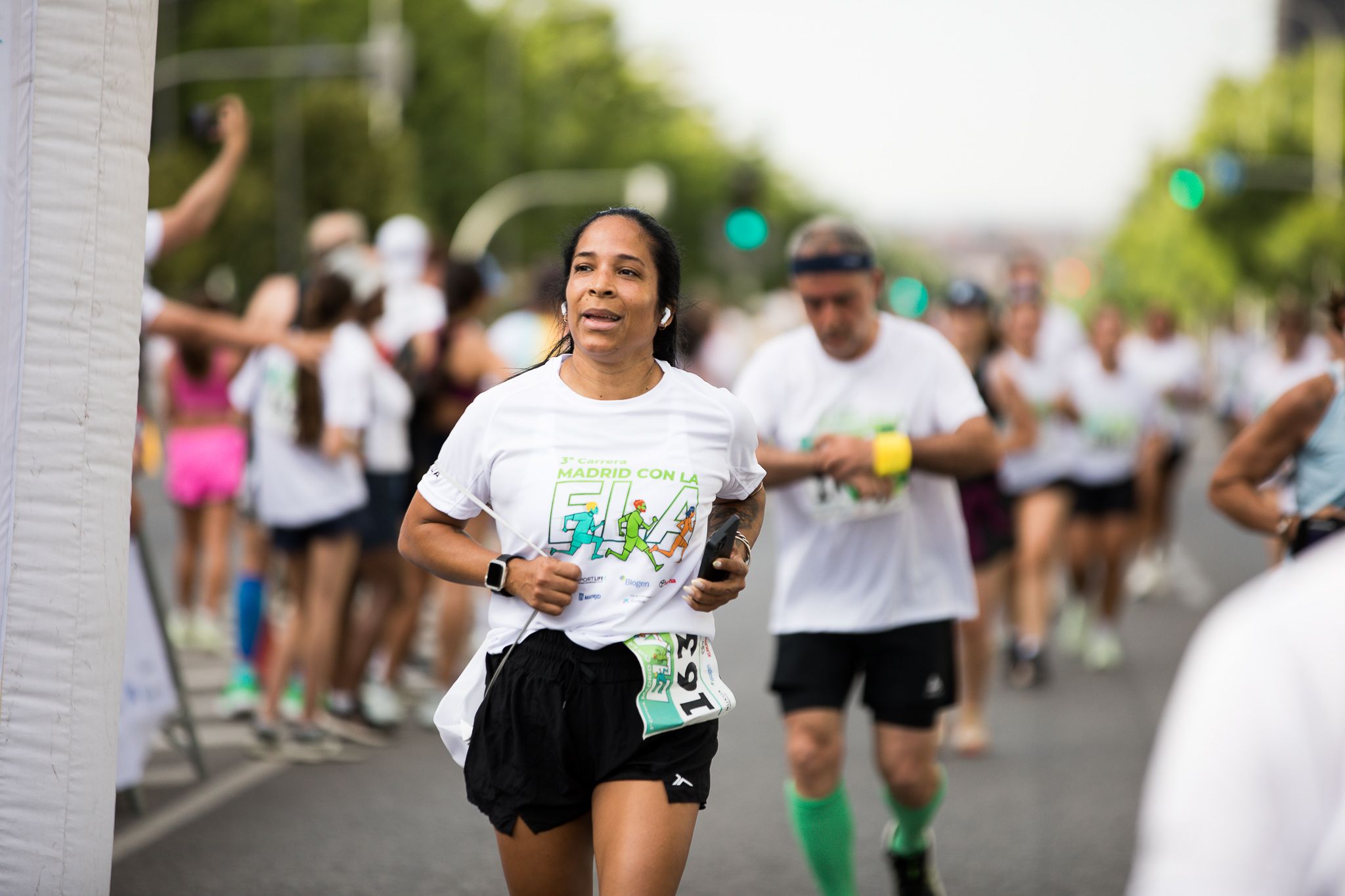 Fotos de la llegada a meta de la III Carrera Madrid con la ELA. LateMiLente 187