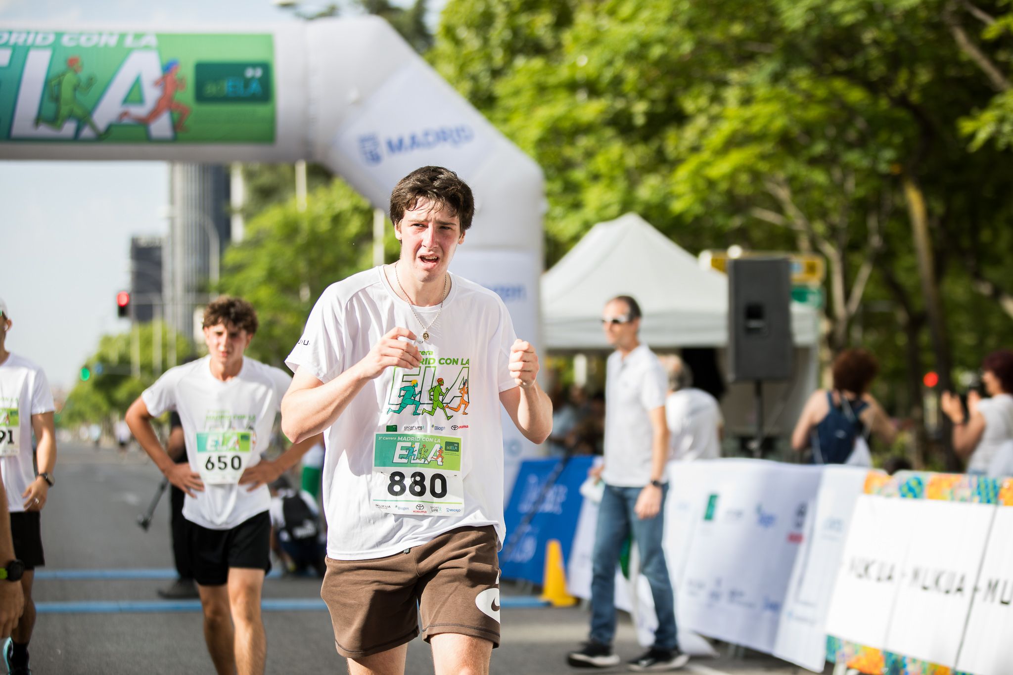 Fotos de la llegada a meta de la III Carrera Madrid con la ELA. LateMiLente 44