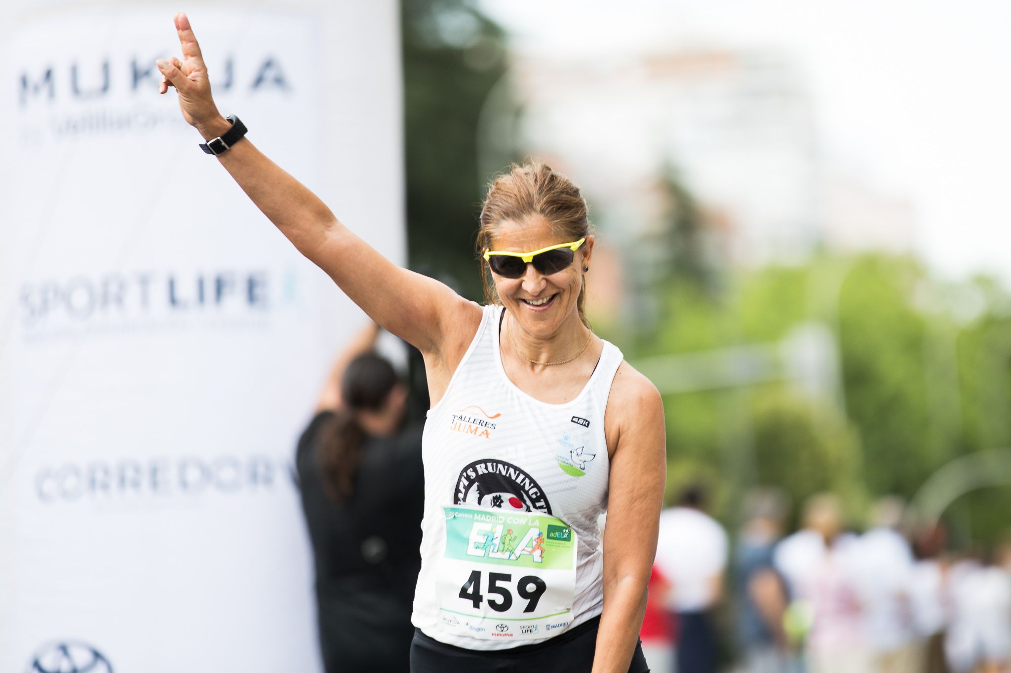 Fotos de la llegada a meta de la III Carrera Madrid con la ELA. LateMiLente 57
