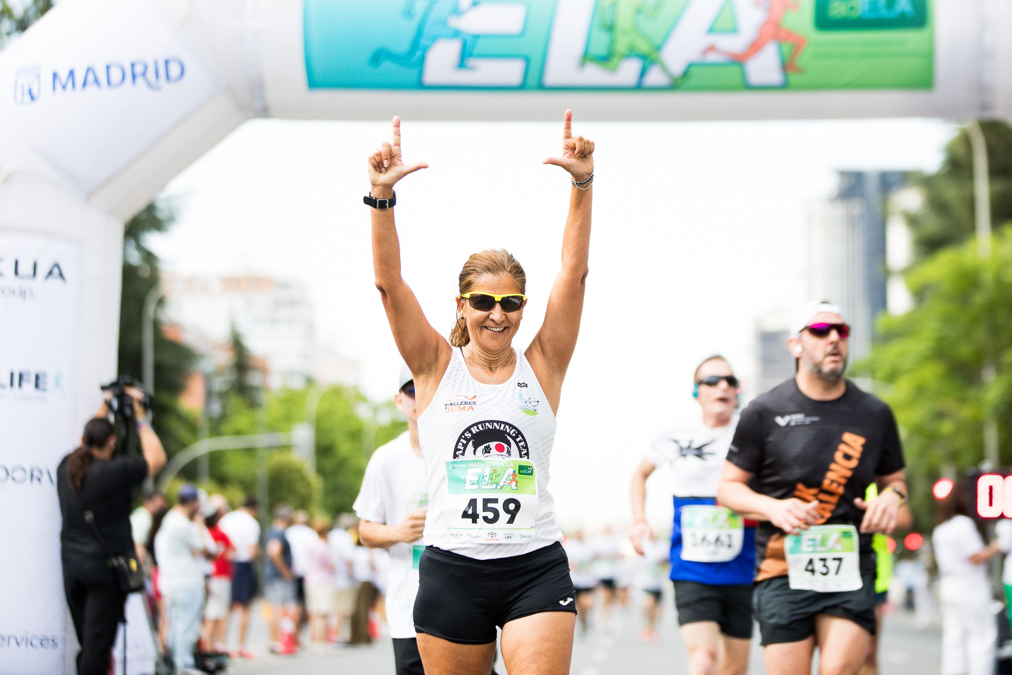 Fotos de la llegada a meta de la III Carrera Madrid con la ELA. LateMiLente 58