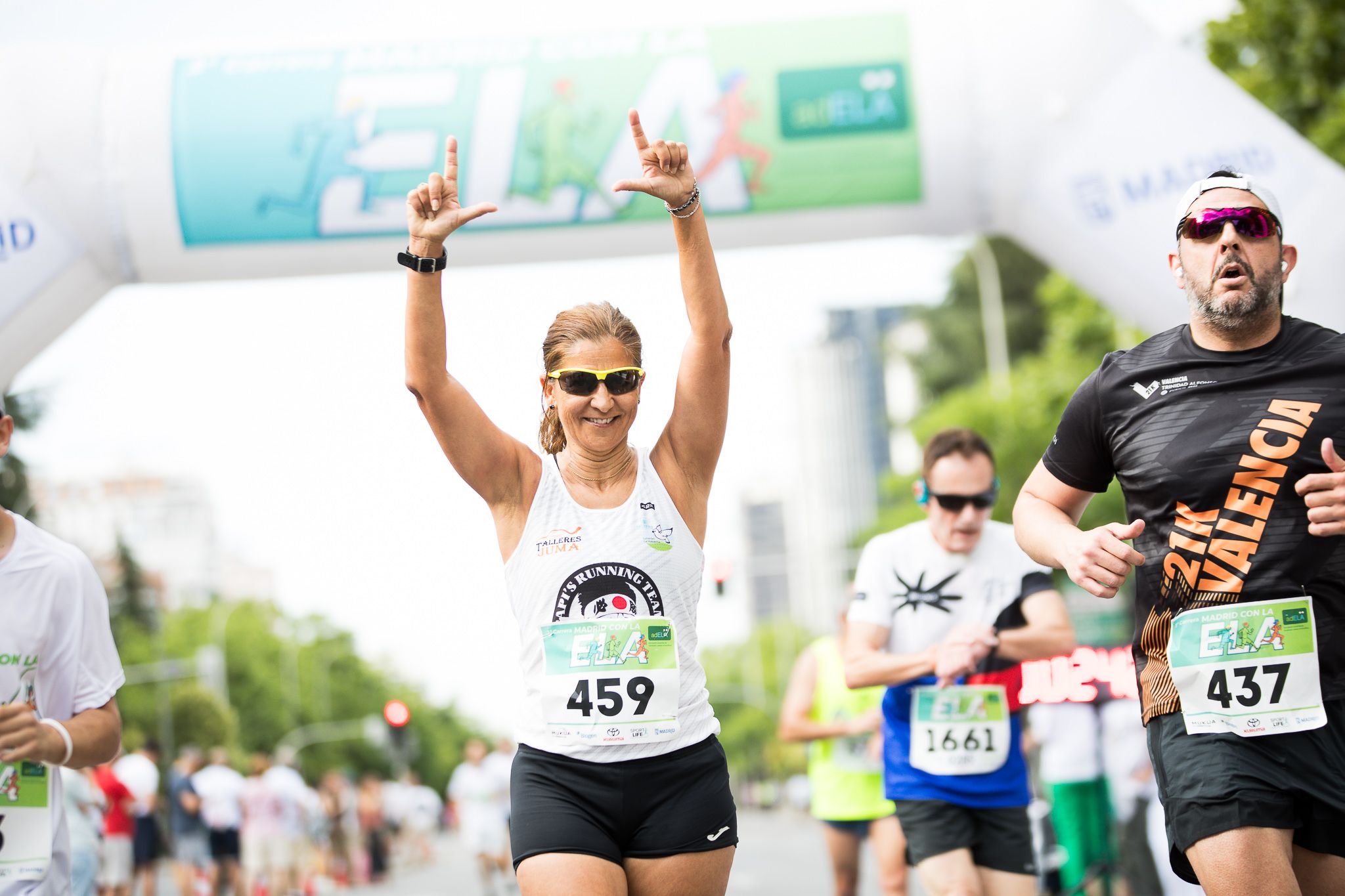 Fotos de la llegada a meta de la III Carrera Madrid con la ELA. LateMiLente 59