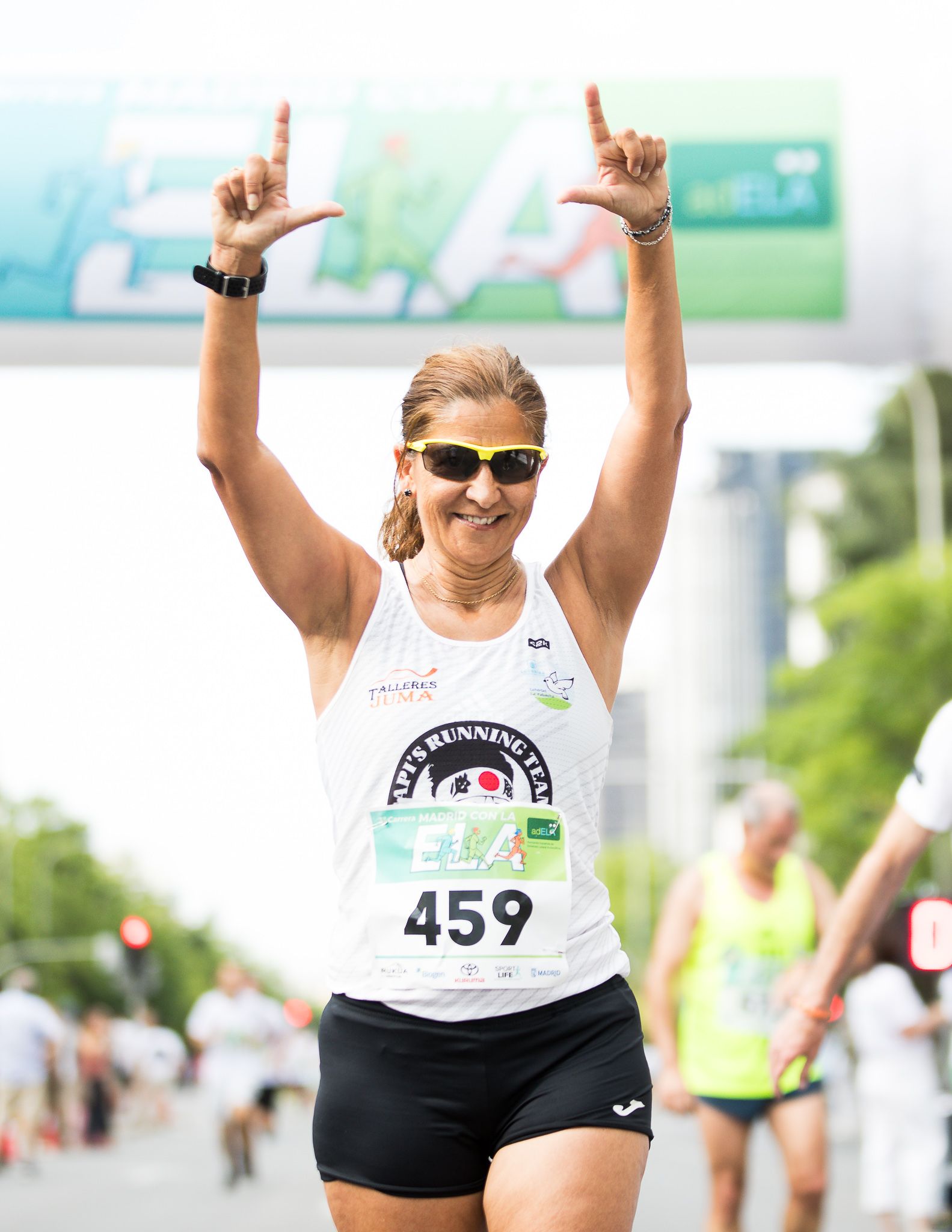 Fotos de la llegada a meta de la III Carrera Madrid con la ELA. LateMiLente 60