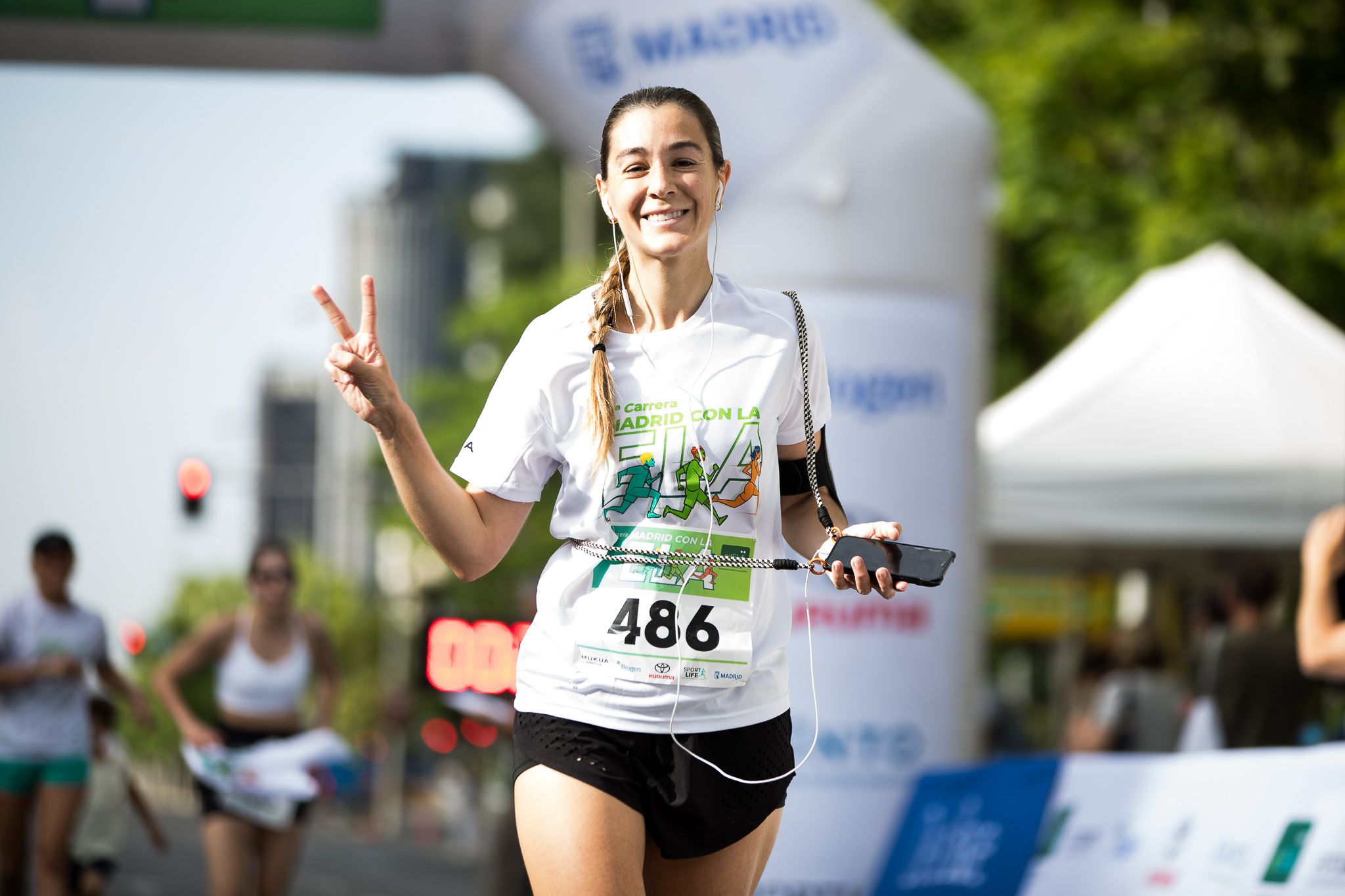 Fotos de la llegada a meta de la III Carrera Madrid con la ELA. LateMiLente 86