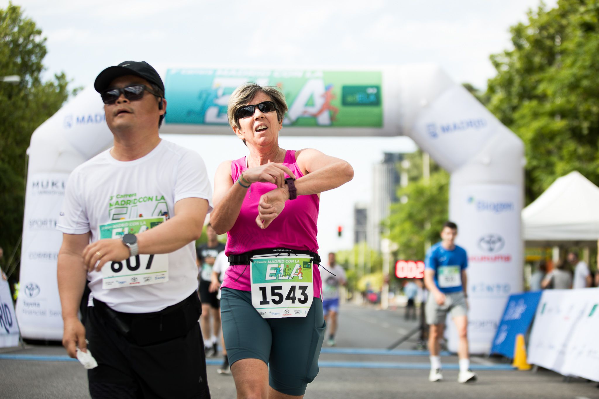 Fotos de la llegada a meta de la III Carrera Madrid con la ELA. LateMiLente 91