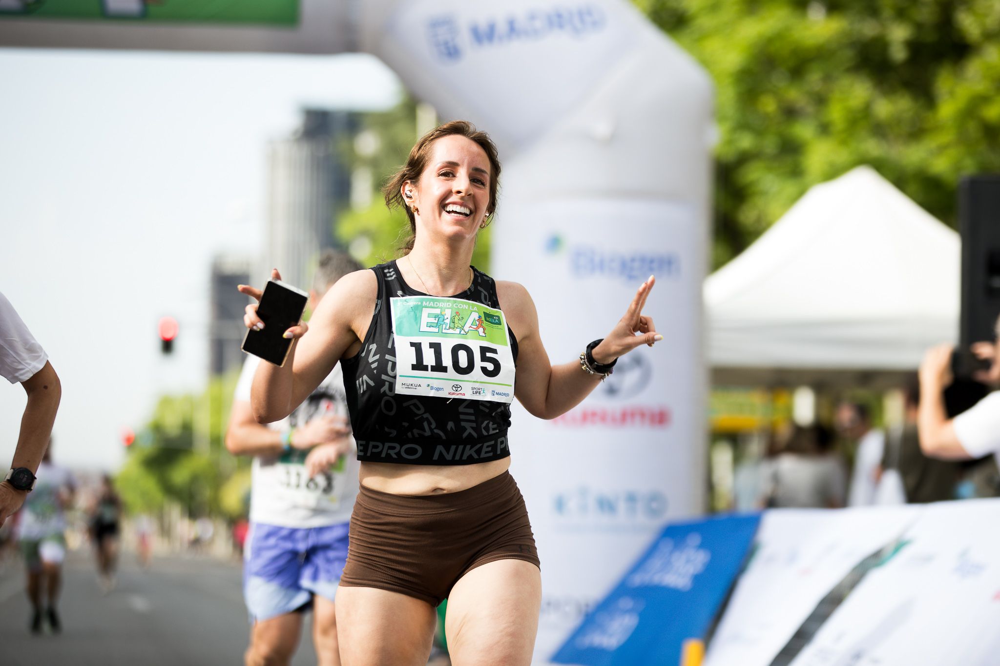 Fotos de la llegada a meta de la III Carrera Madrid con la ELA. LateMiLente 94