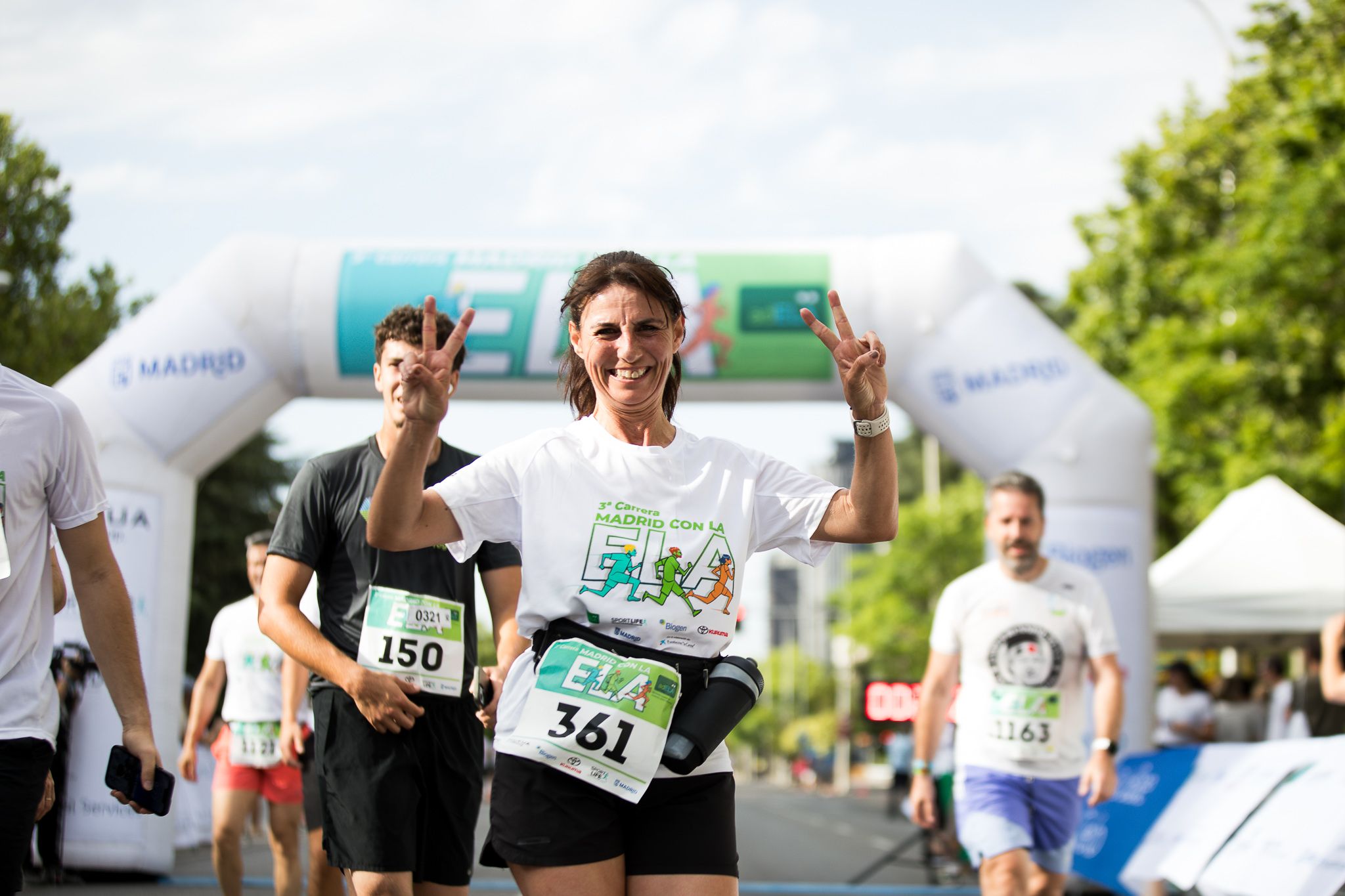 Fotos de la llegada a meta de la III Carrera Madrid con la ELA. LateMiLente 97