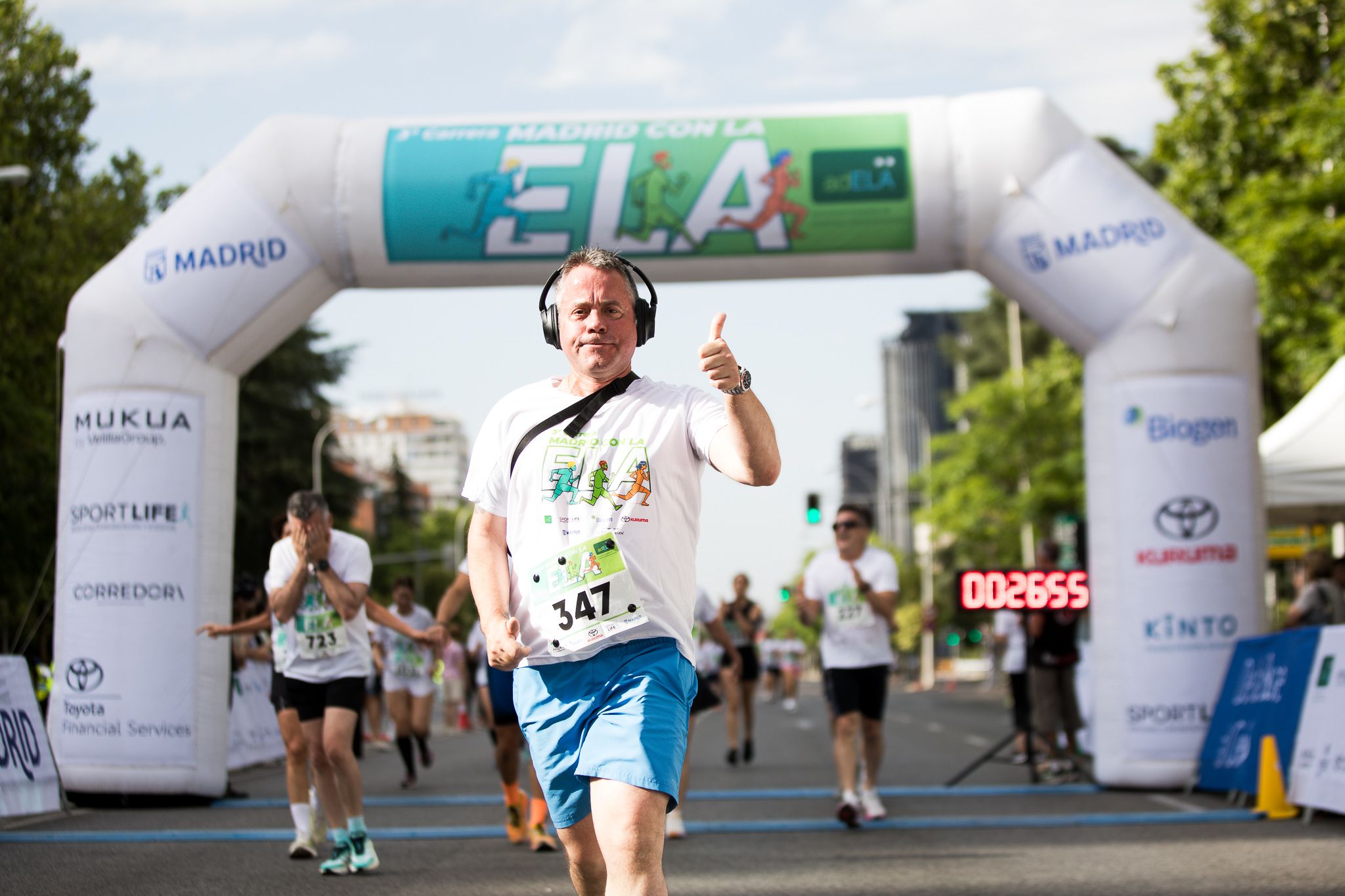 Fotos de la llegada a meta de la III Carrera Madrid con la ELA. LateMiLente 110