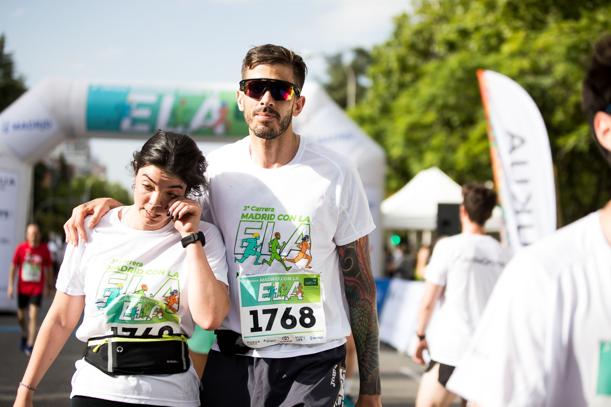 Fotos de la llegada a meta de la III Carrera Madrid con la ELA. LateMiLente 120