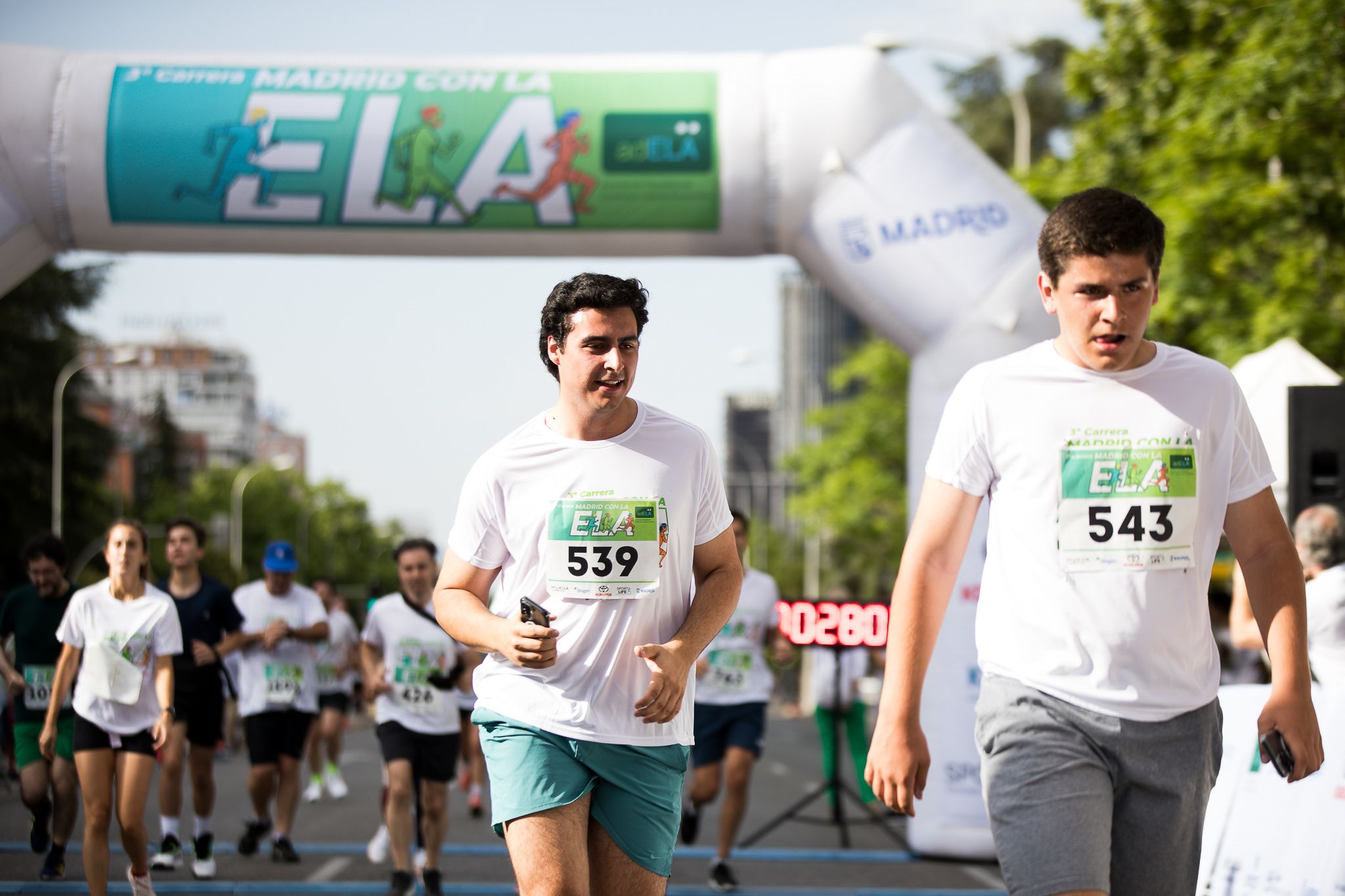 Fotos de la llegada a meta de la III Carrera Madrid con la ELA. LateMiLente 122