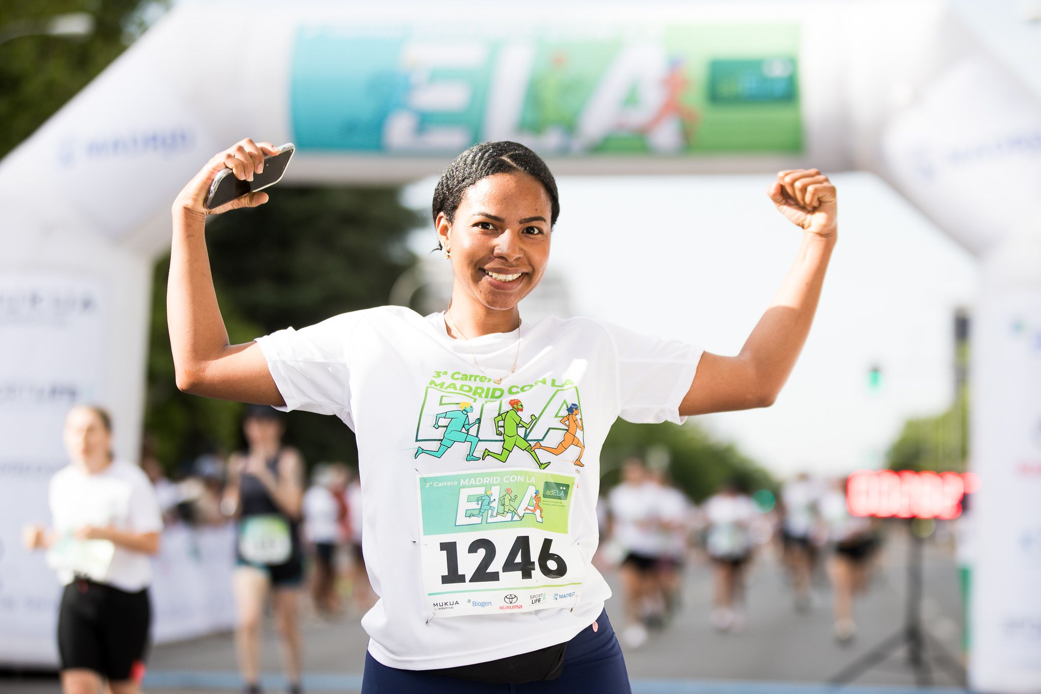Fotos de la llegada a meta de la III Carrera Madrid con la ELA. LateMiLente 123