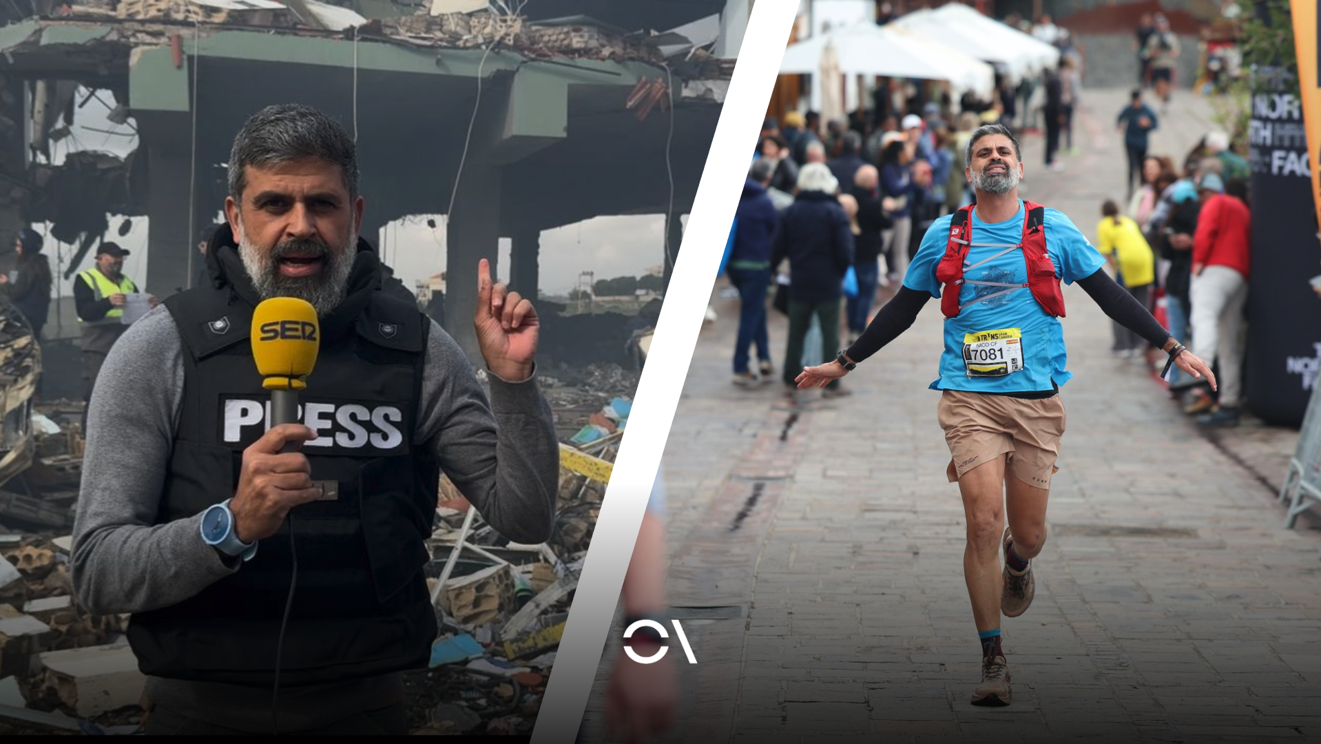 Nico Castellano, periodismo en zonas de conflicto y trail running.