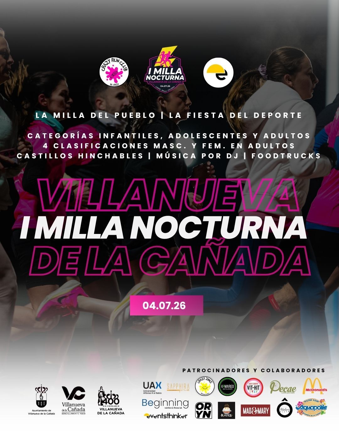 Apúntate a la Milla Nocturna de Villanueva de la Cañada