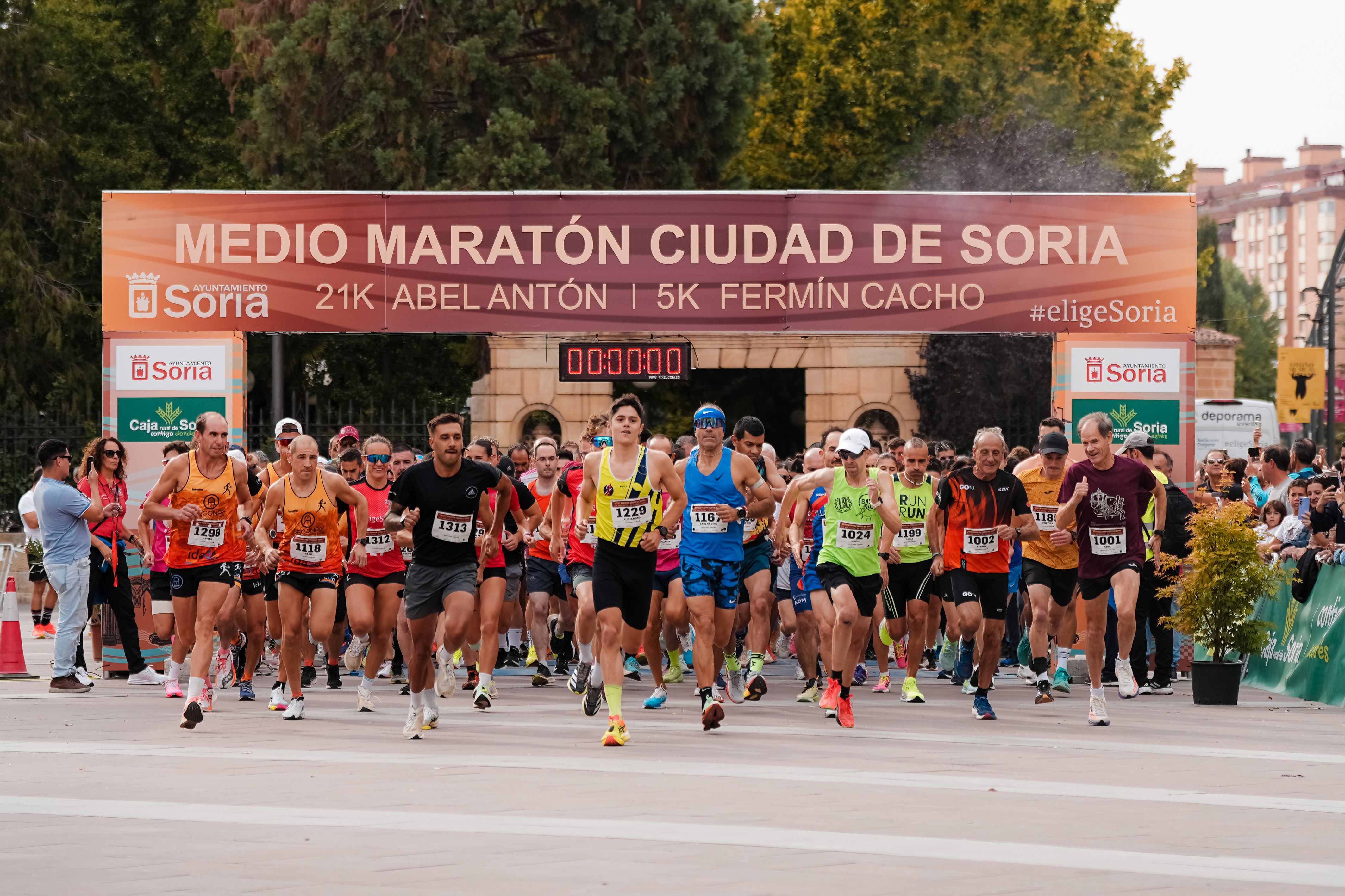 Una imagen de la salida del 5K Fermín Cacho Caja Rural, prueba que se disputa el próximo 26 de septiembre.