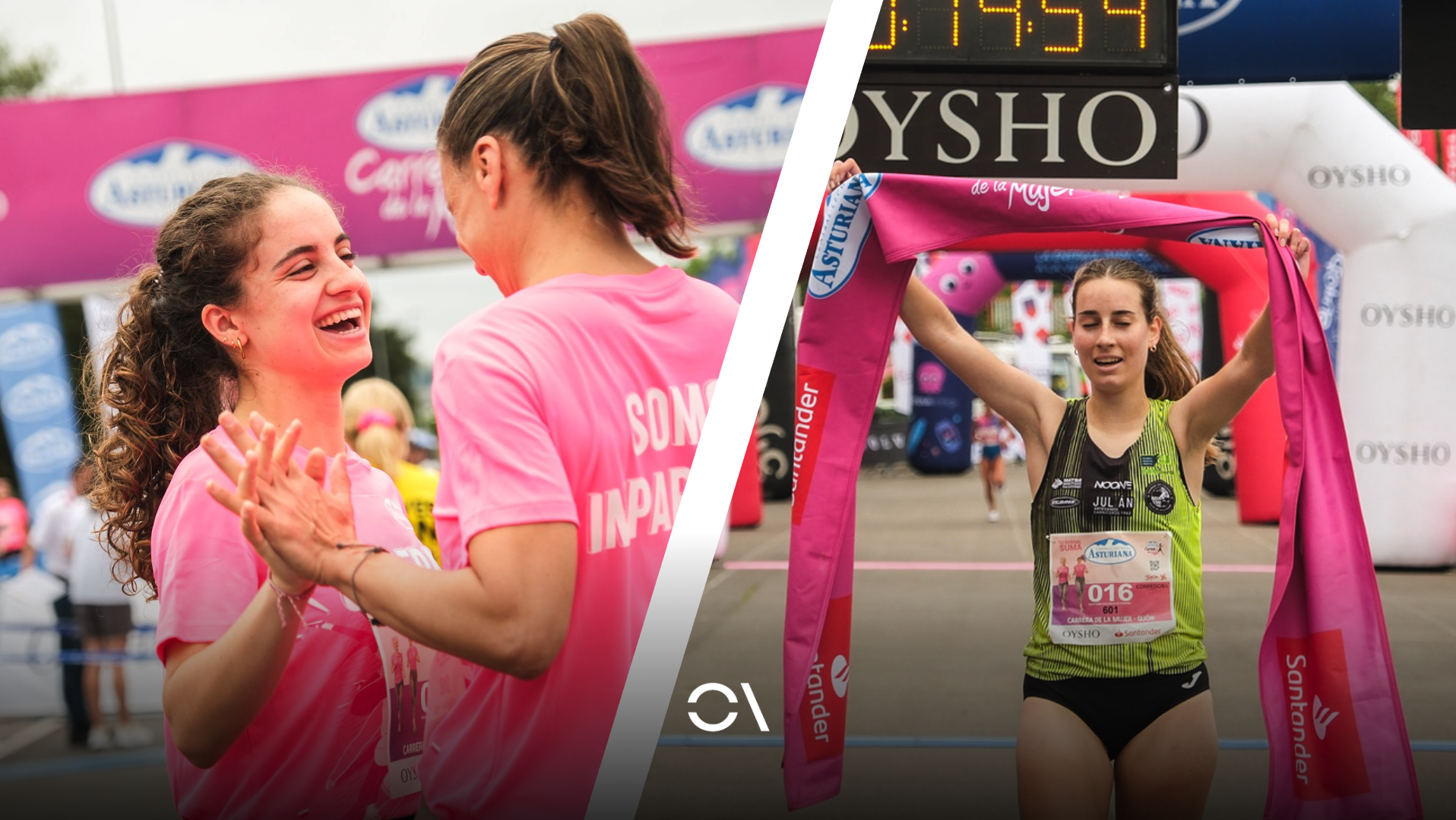 Clasificaciones completas de la Carrera de la Mujer de Gijón, con Irene Rivero como vencedora.