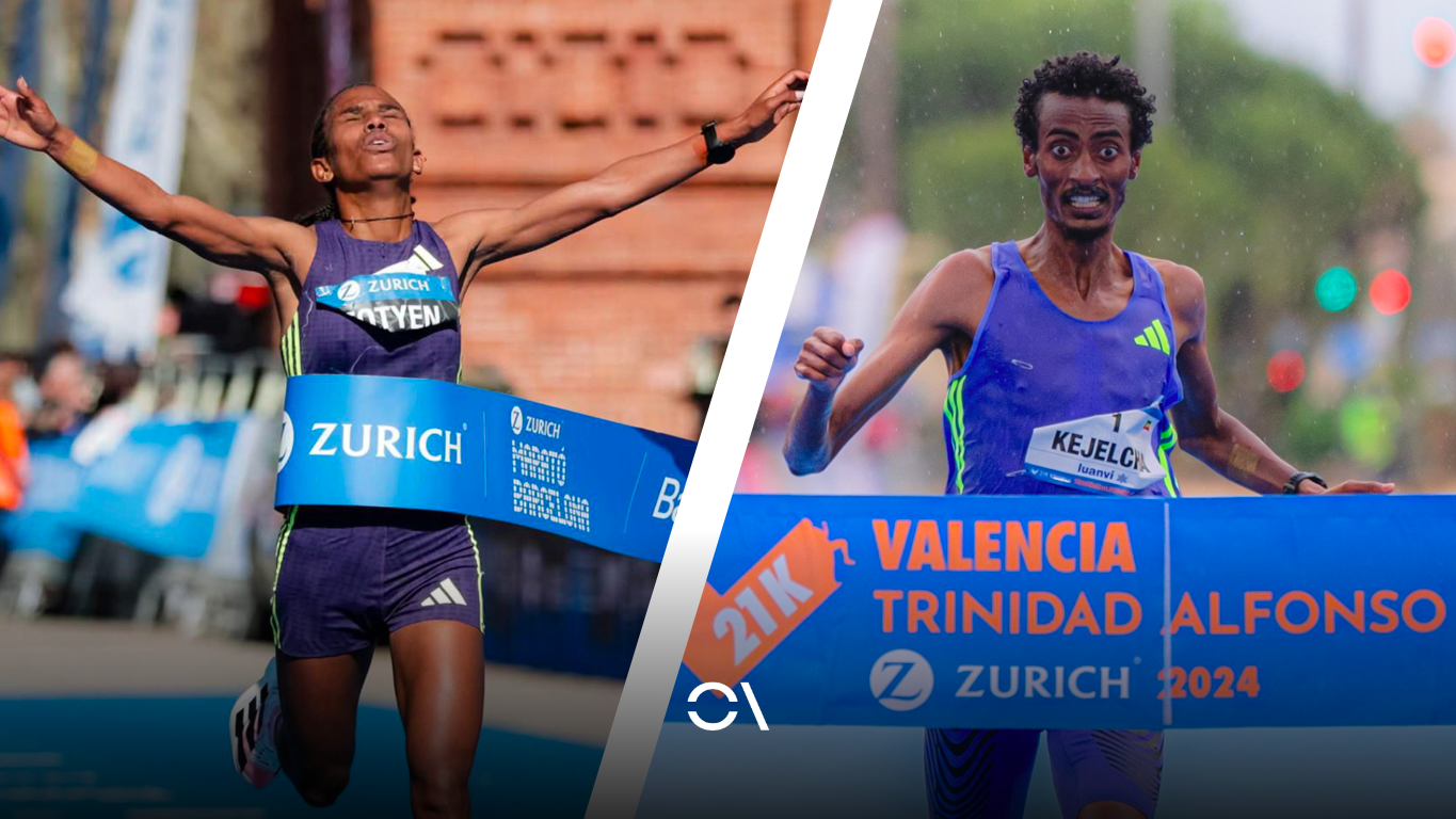 Kejelcha y Tesfay, cabezas de cartel en el Maratón de Valencia 2026.