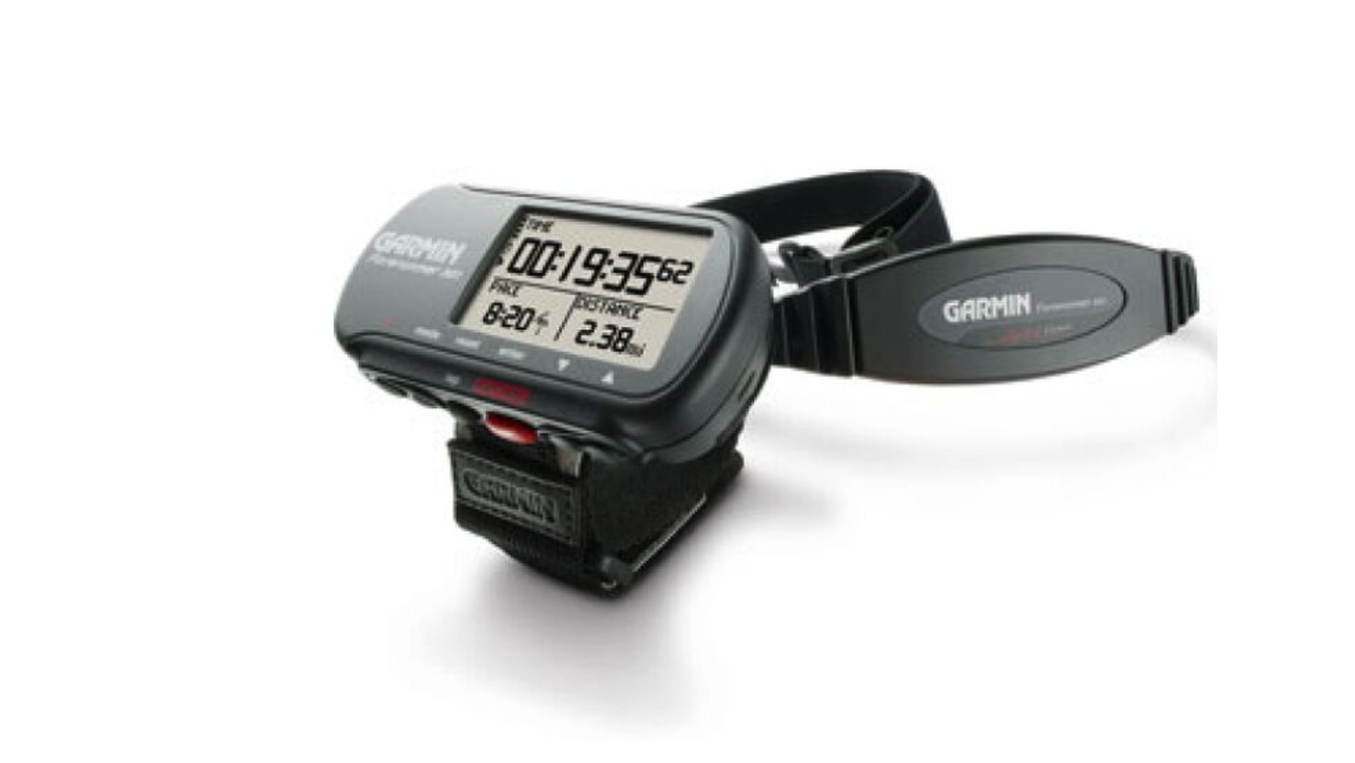 Garmin Forerunner 301 (2004) – El primero en incorporar pulsómetro.