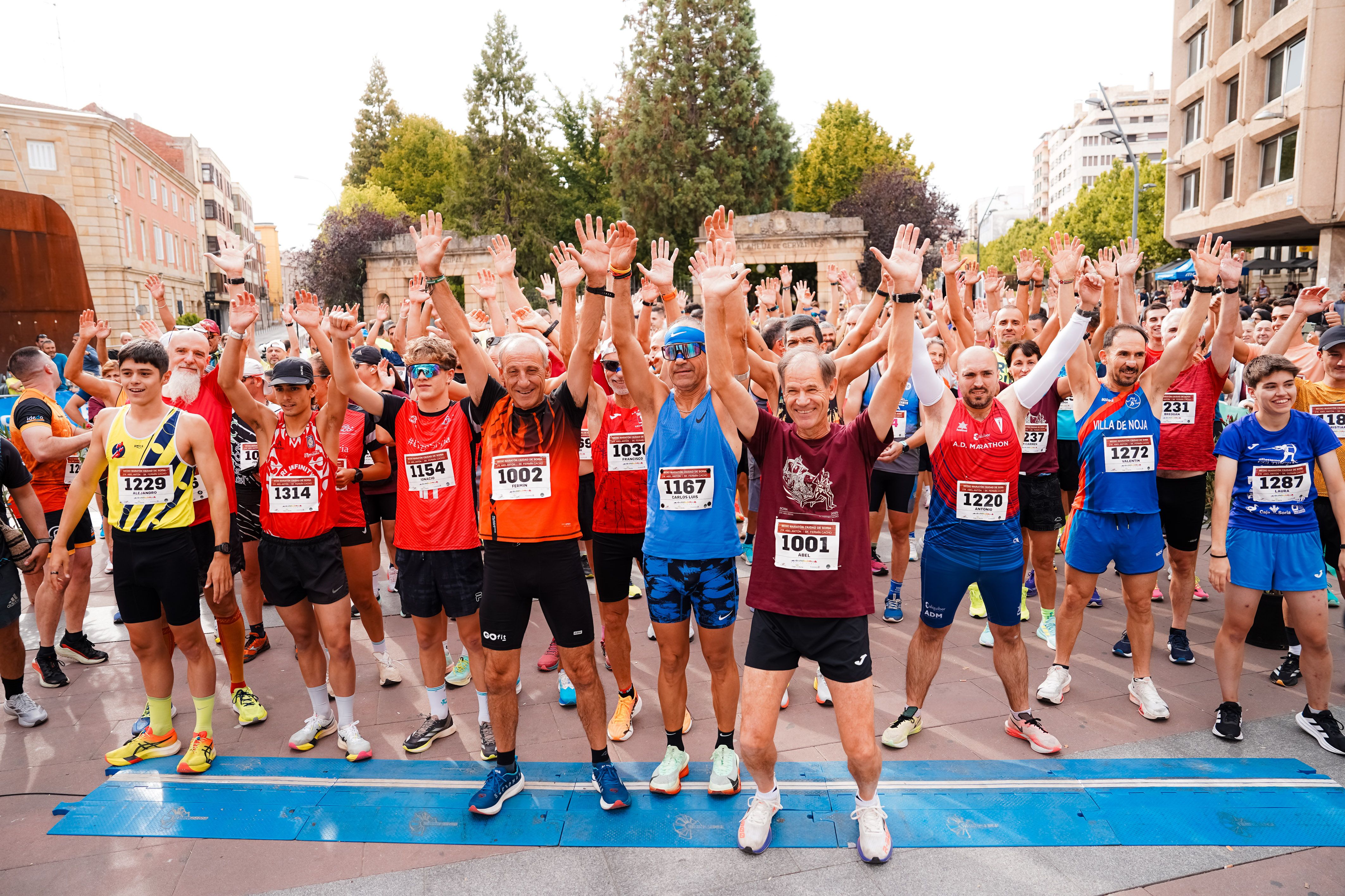 Abel Antón y Fermín Cacho son los grandes embajadores del Medio Maratón Ciudad de Soria. SPORTMEDIA.