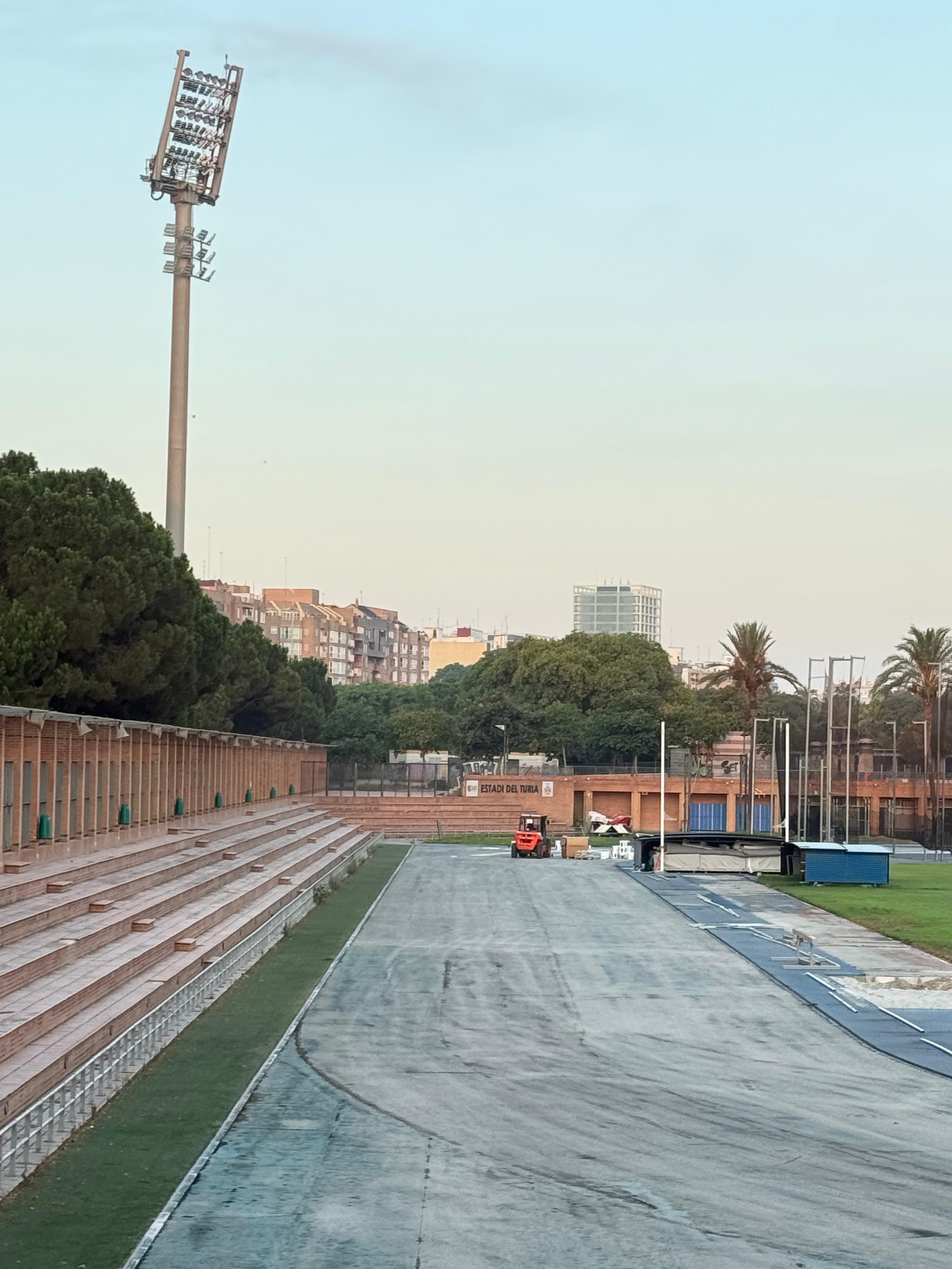 Así avanzan las obras en el Estadio del Turia de Valencia.  05 15