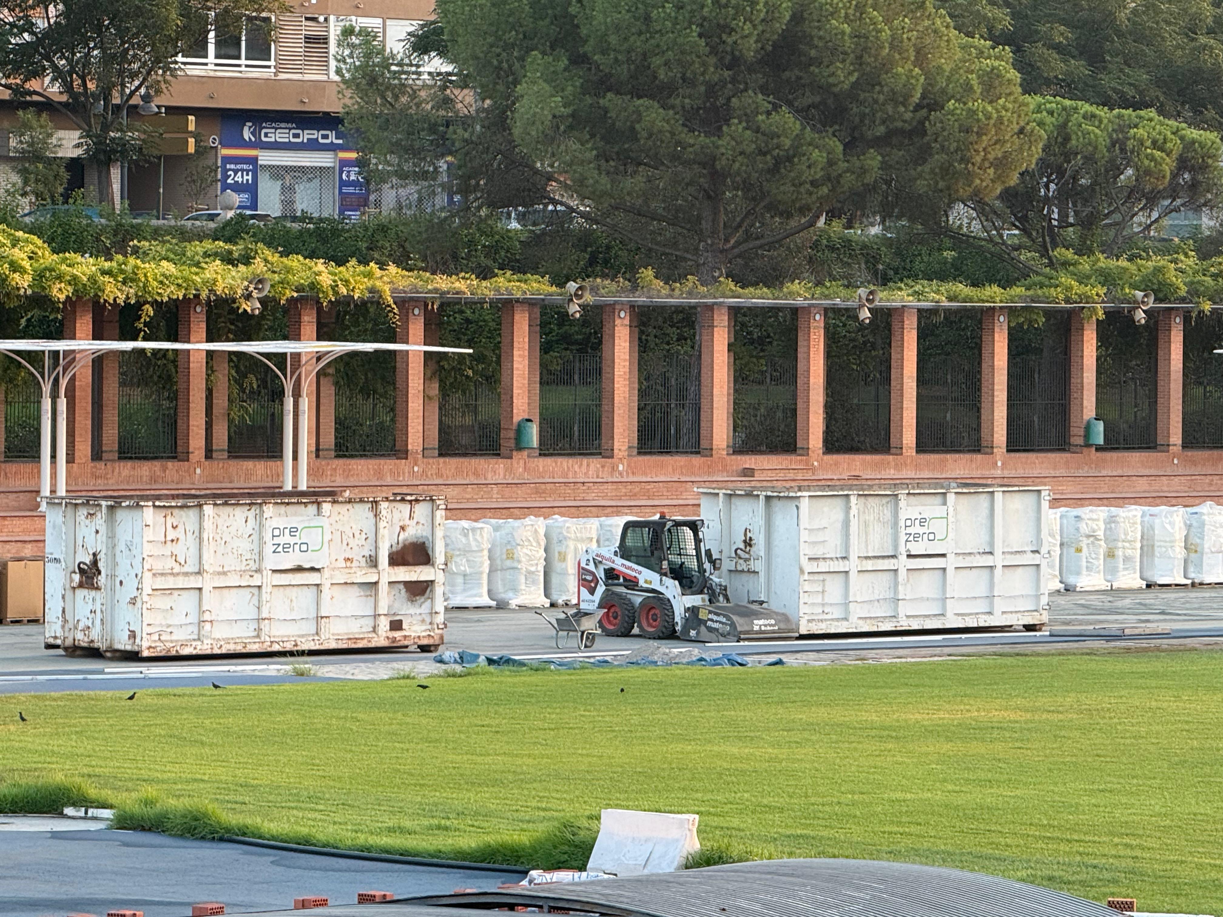 Así avanzan las obras en el Estadio del Turia de Valencia.  04 10