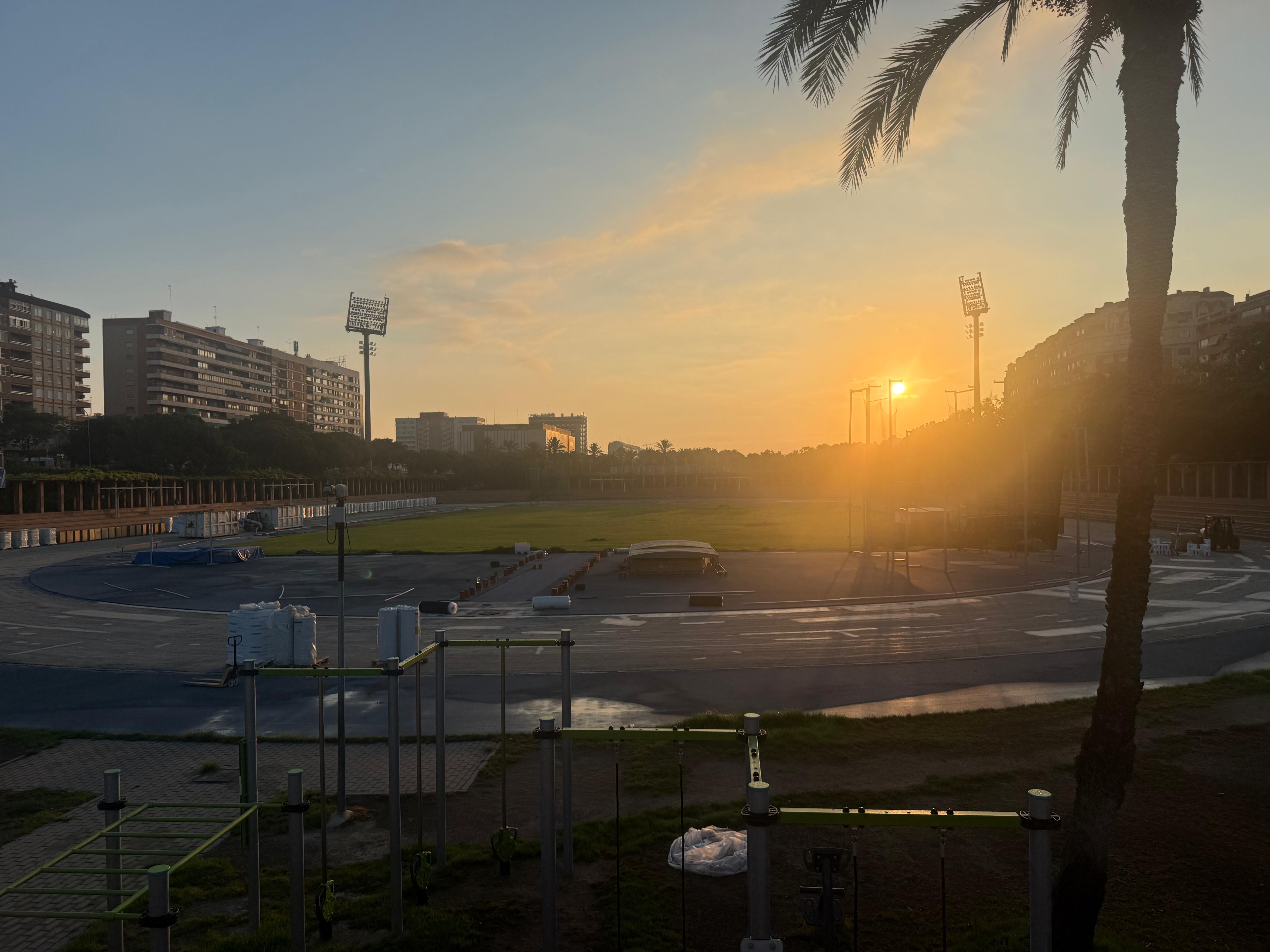 Así avanzan las obras en el Estadio del Turia de Valencia.  04 9