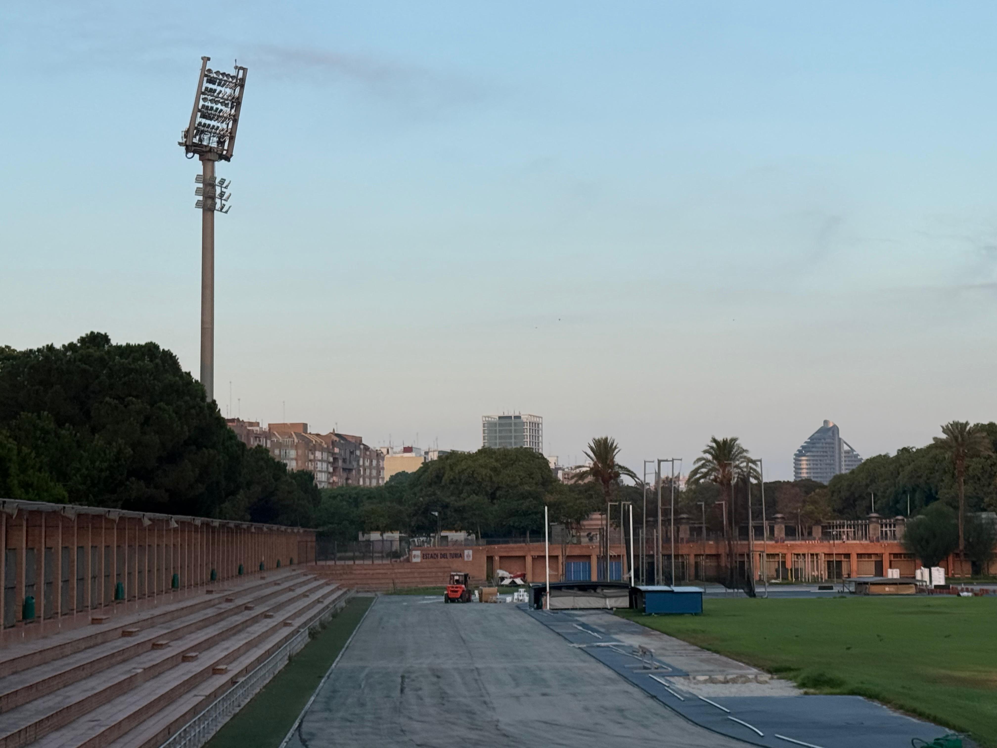 Así avanzan las obras en el Estadio del Turia de Valencia.  05 11